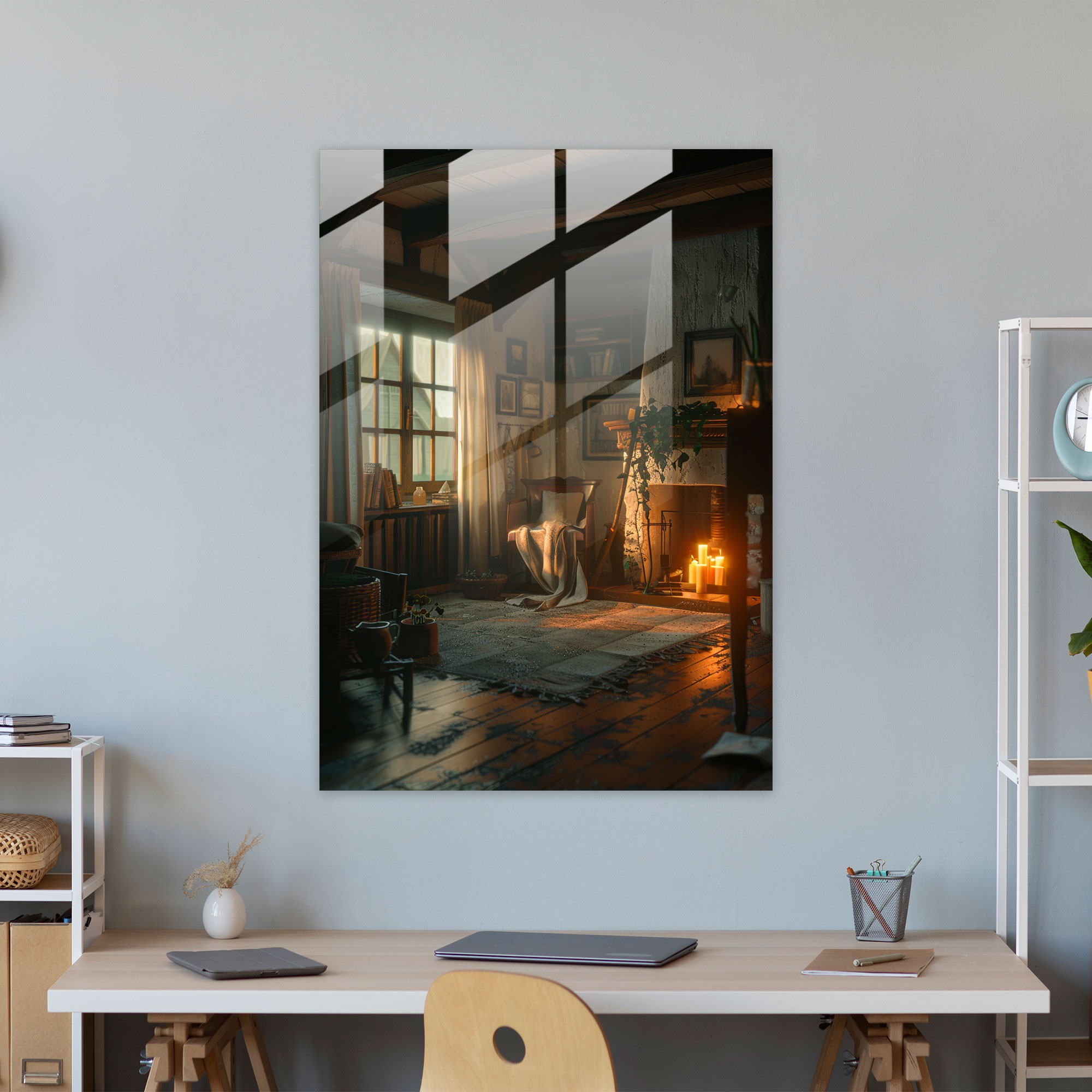 Johannes Vermeer Glass Wall Art - Johannes Vermeer, Home Decoration, Johannes Vermeer, Glass Wall Art