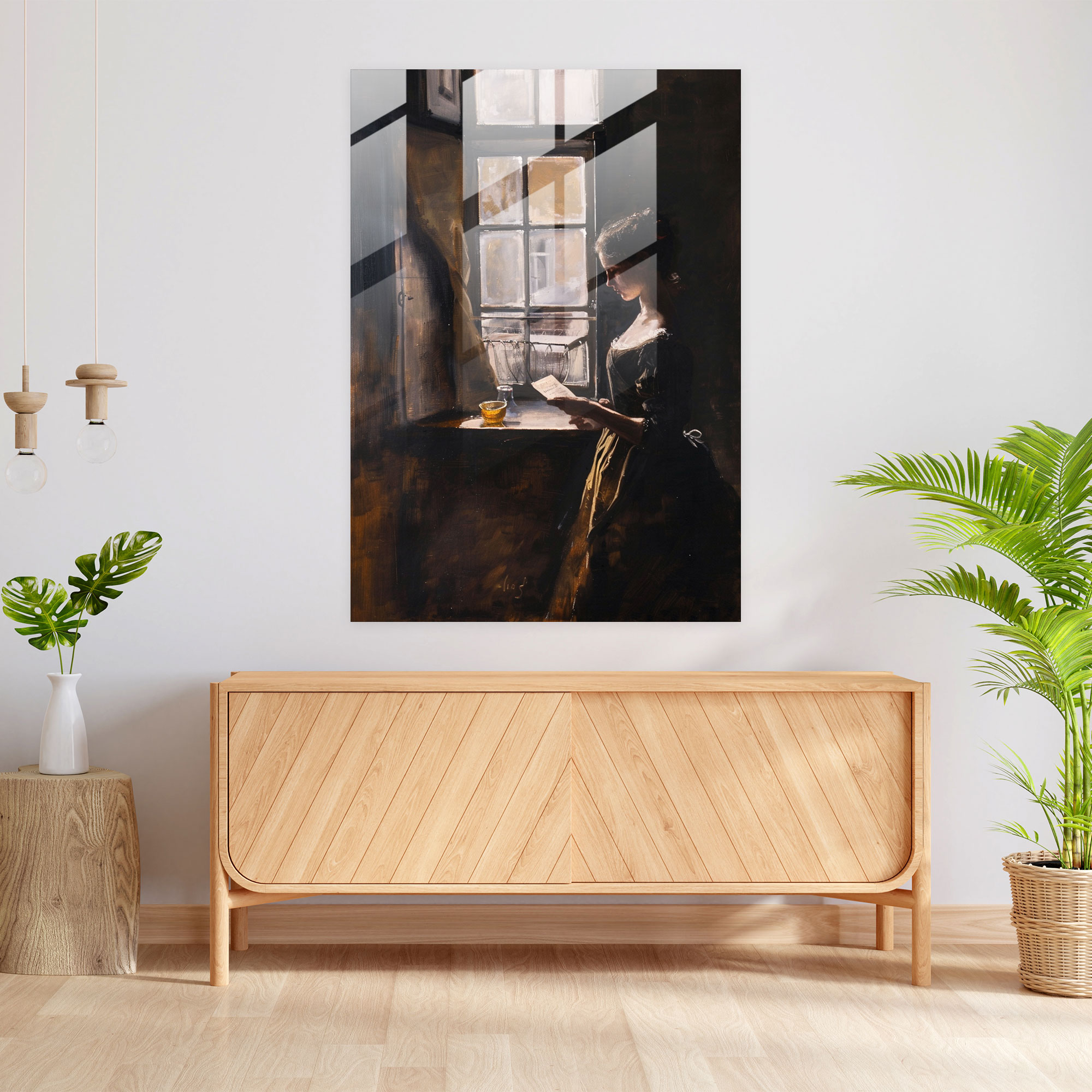 Johannes Vermeer Home Decoration - Johannes Vermeer, Glass Wall Art, Home Decoration, Johannes Vermeer