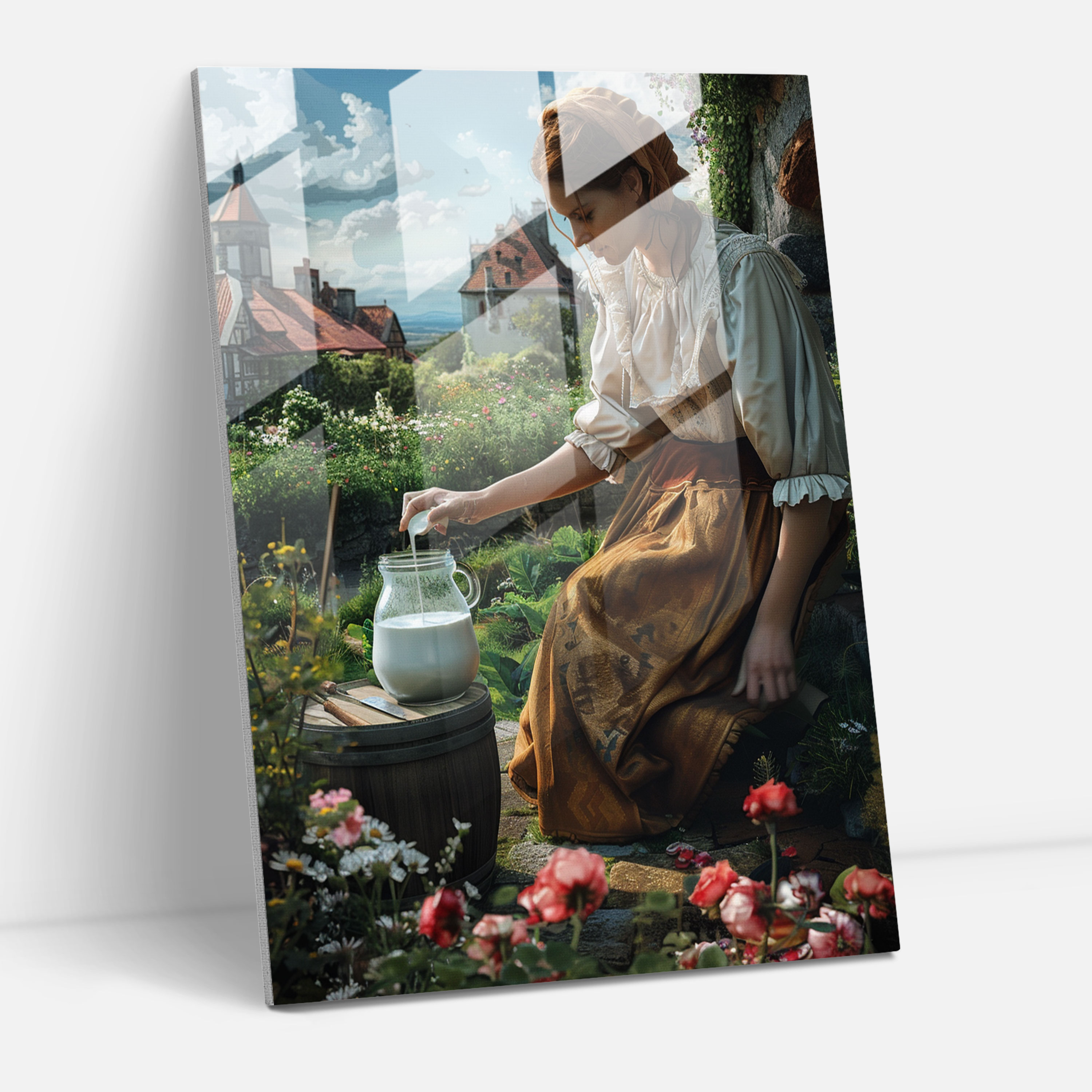Johannes Vermeer Wall Decoration - Johannes Vermeer, Glass Print, Modern Art, Home Decoration