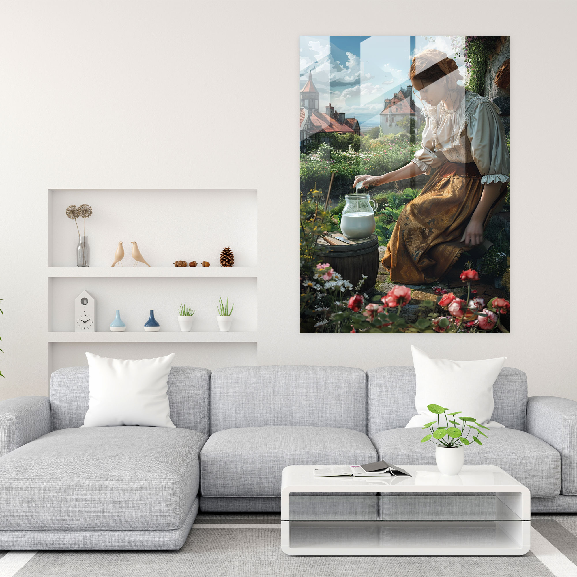 Johannes Vermeer Wall Decoration - Johannes Vermeer, Glass Print, Modern Art, Home Decoration