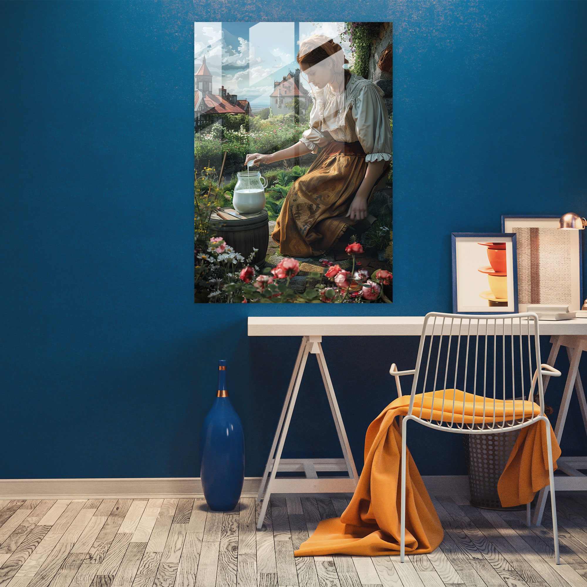 Johannes Vermeer Wall Decoration - Johannes Vermeer, Glass Print, Modern Art, Home Decoration