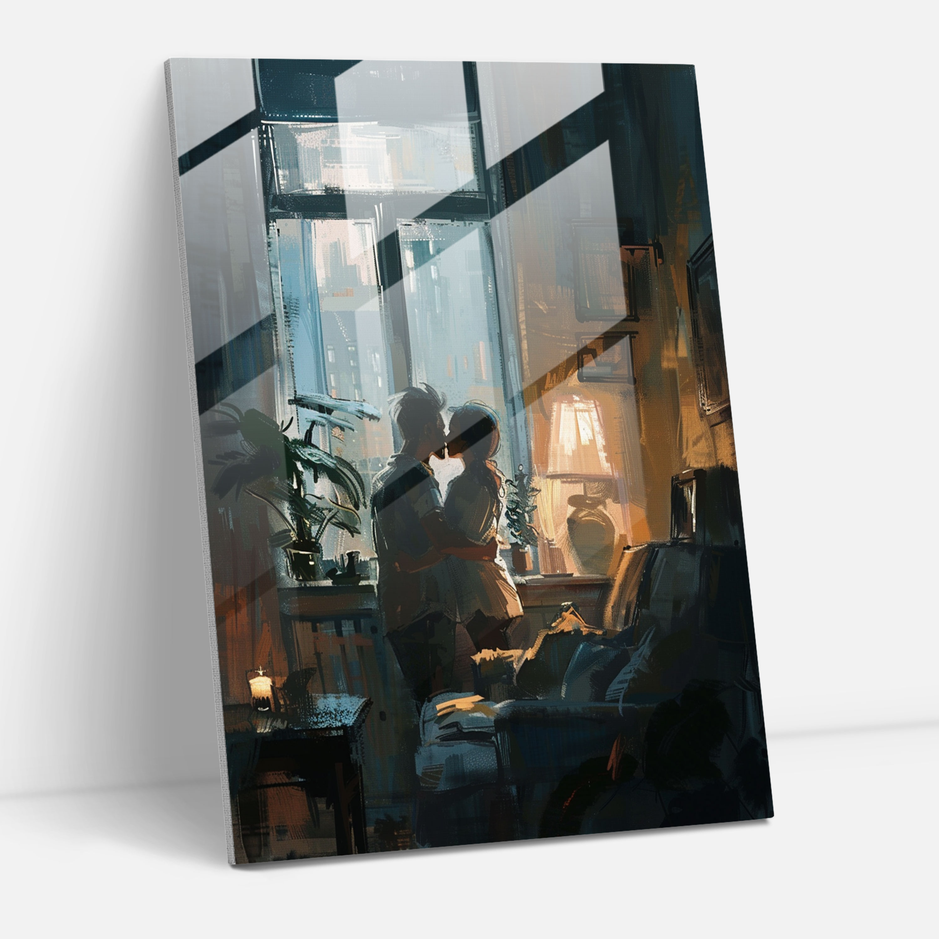Johannes Vermeer Cam Sanatı - Duvar Dekorasyonu Cam Tablo Ev Dekorasyonu