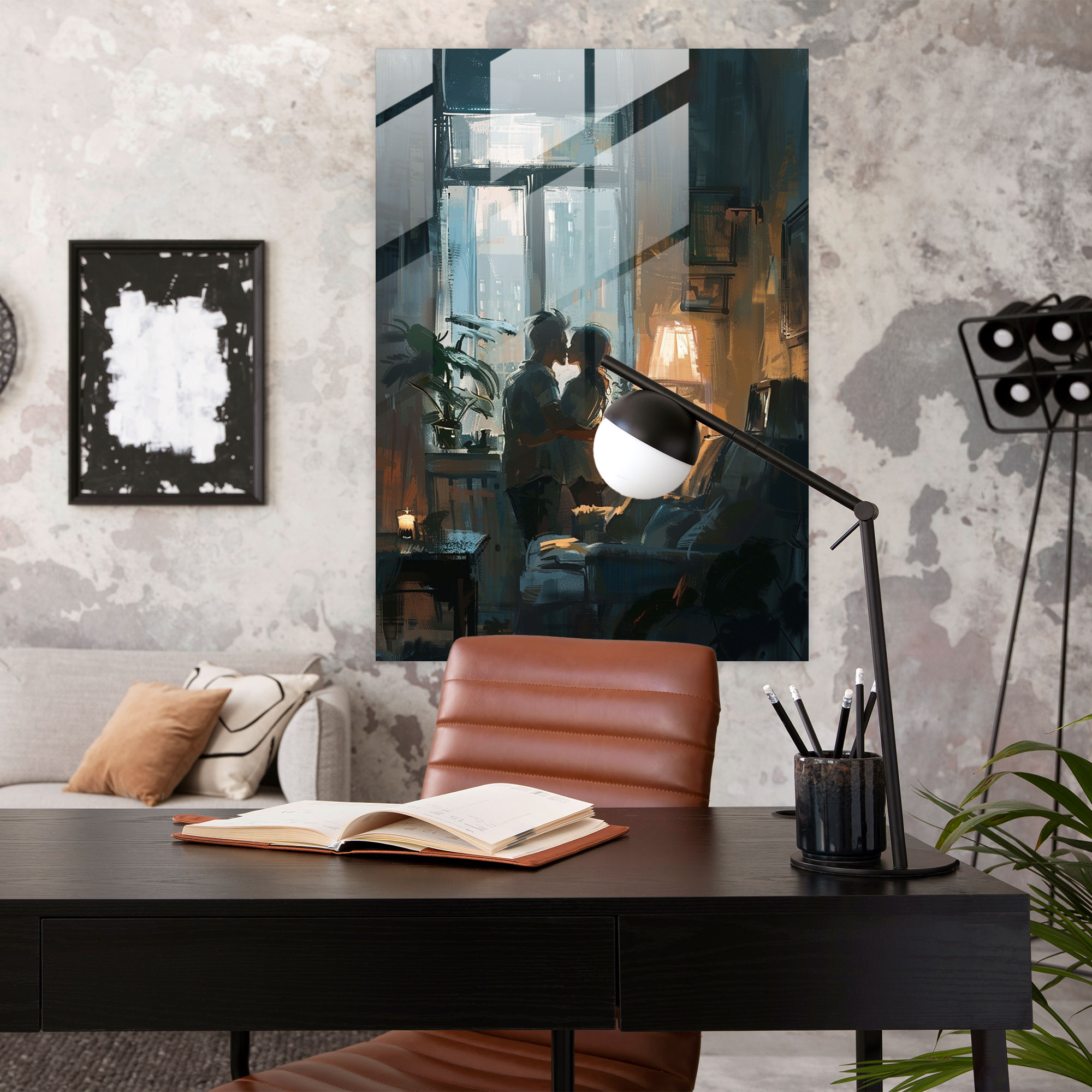 Johannes Vermeer Cam Sanatı - Duvar Dekorasyonu Cam Tablo Ev Dekorasyonu
