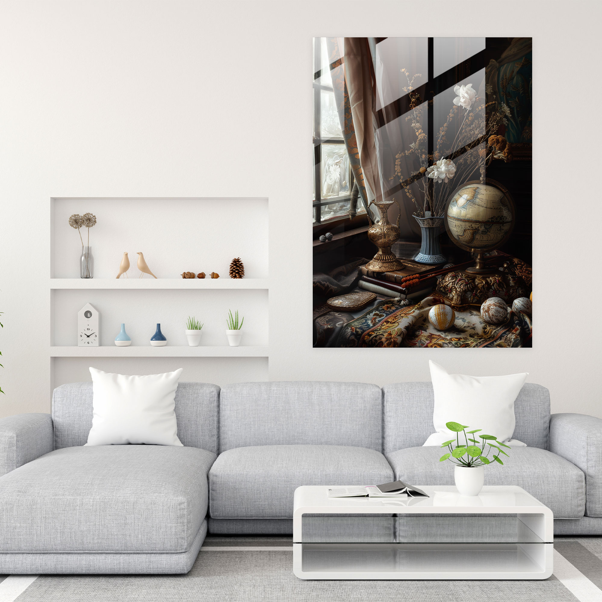 Johannes Vermeer Modern Art - Johannes Vermeer, Glass Wall Art, Modern Art, Glass Print