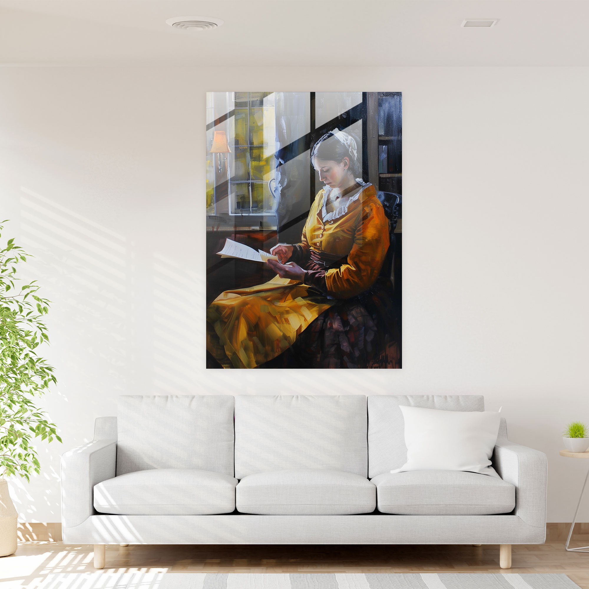 Johannes Vermeer Glass Print - Johannes Vermeer, Glass Print, Modern Art, Glass Wall Art
