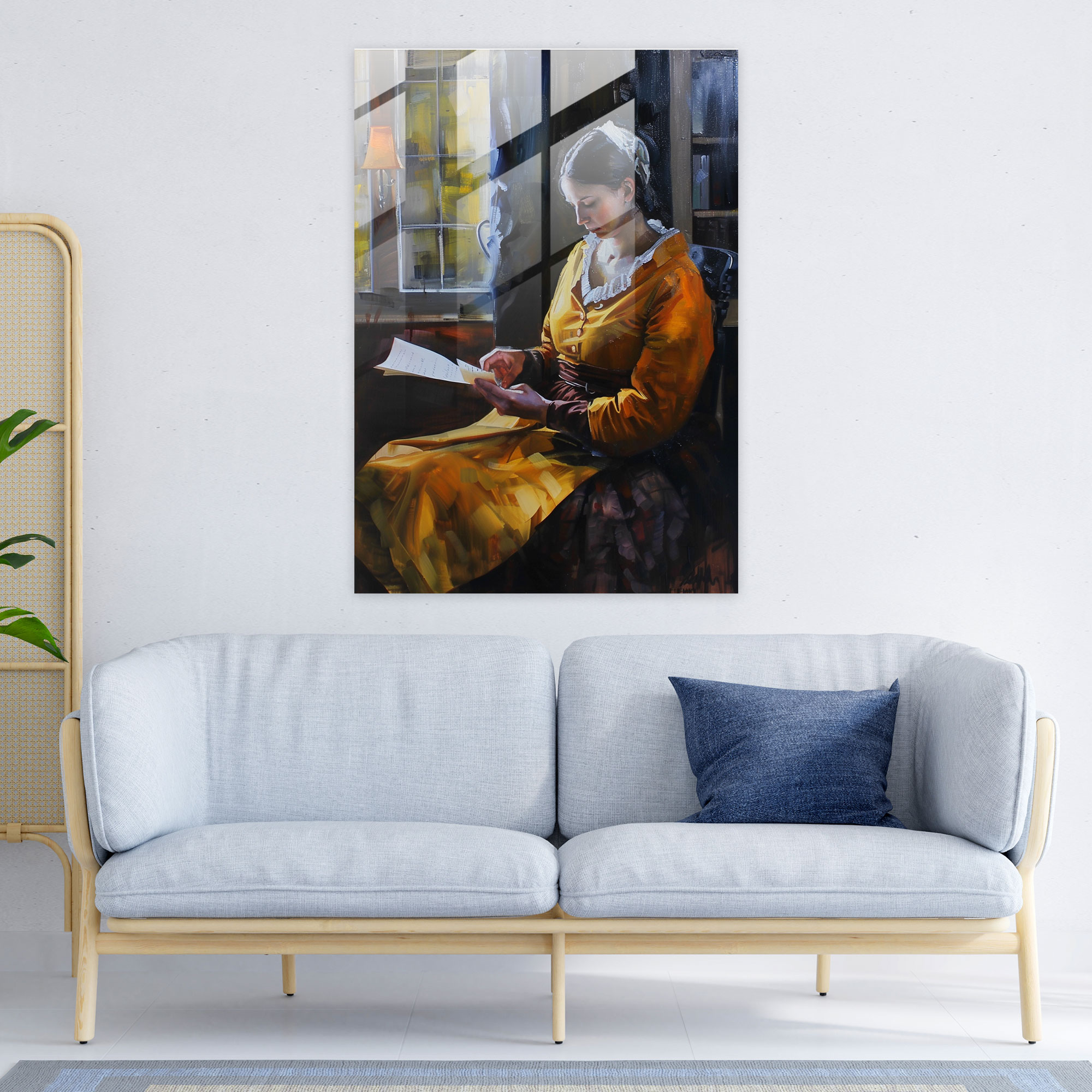 Johannes Vermeer Glass Print - Johannes Vermeer, Glass Print, Modern Art, Glass Wall Art