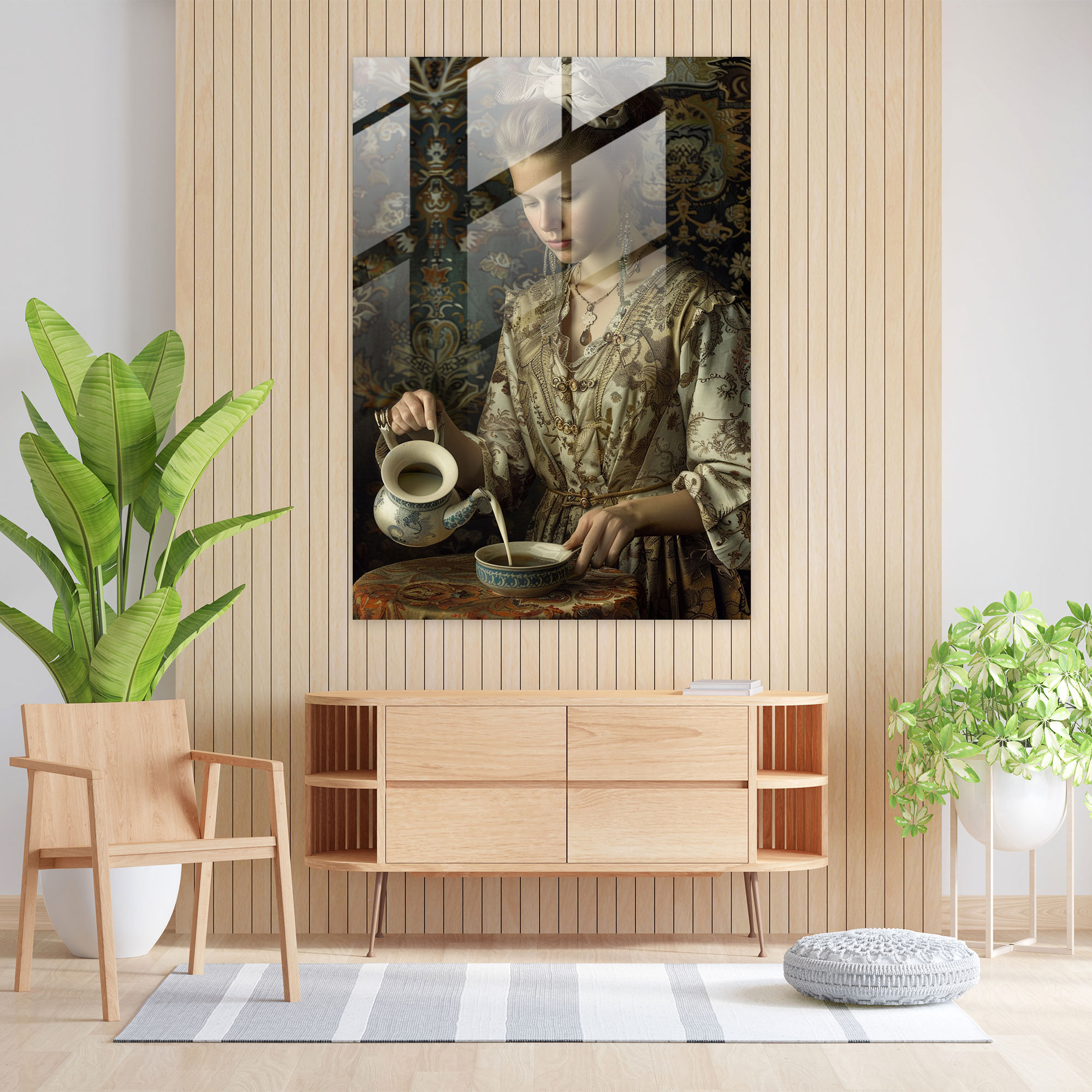 Johannes Vermeer Home Decoration - Johannes Vermeer, Wall Decoration, Glass Print, Glass Wall Art