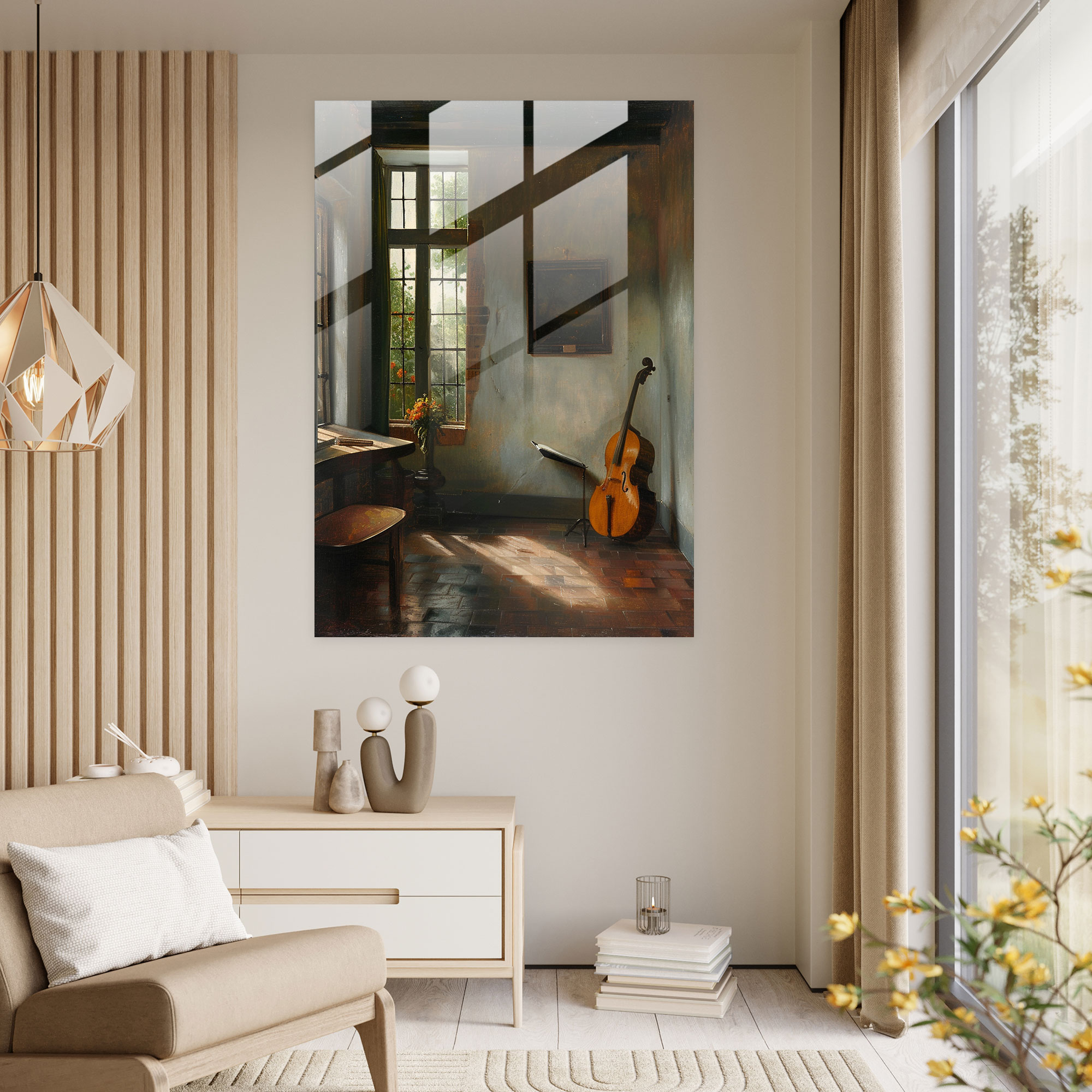 Johannes Vermeer Wall Decoration - Johannes Vermeer, Glass Wall Art, Home Decoration, Johannes Vermeer