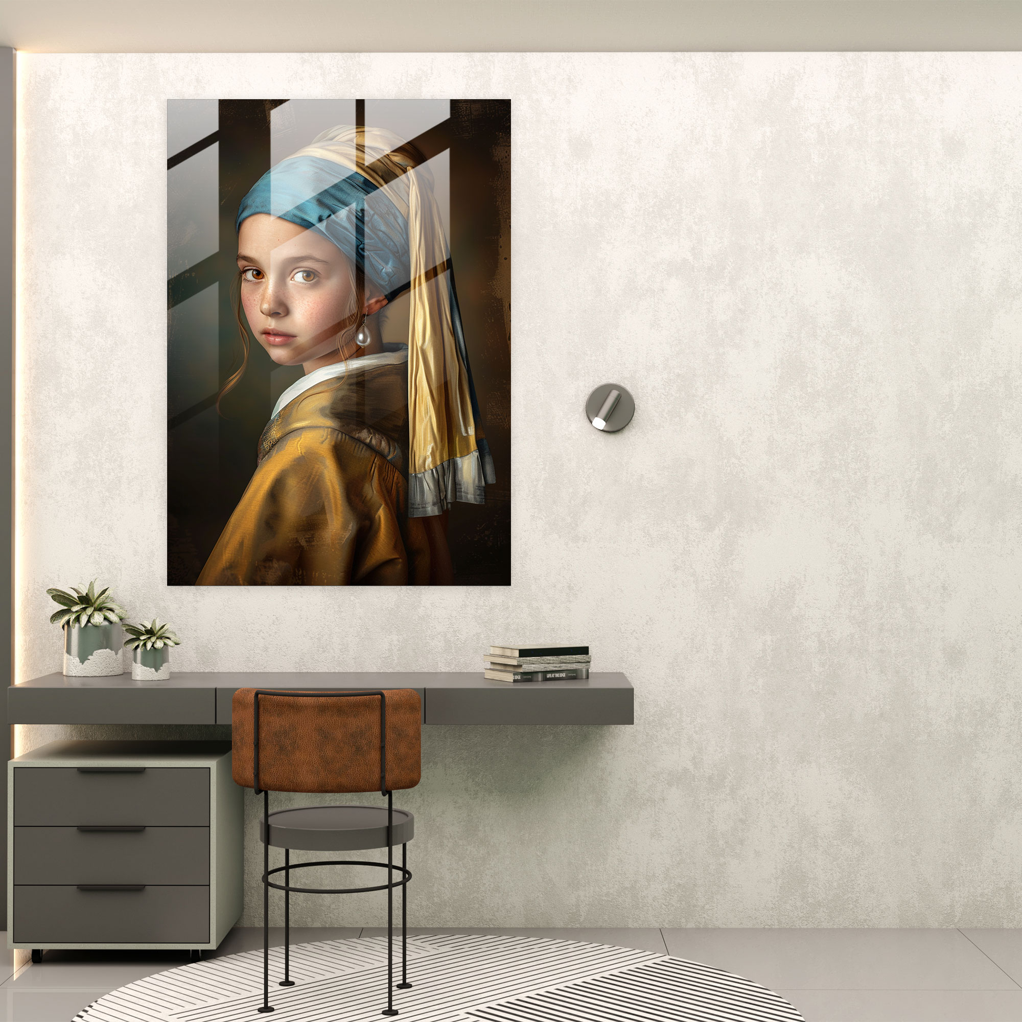 Johannes Vermeer Glass Art - Johannes Vermeer, Johannes Vermeer, Wall Decoration, Home Decoration
