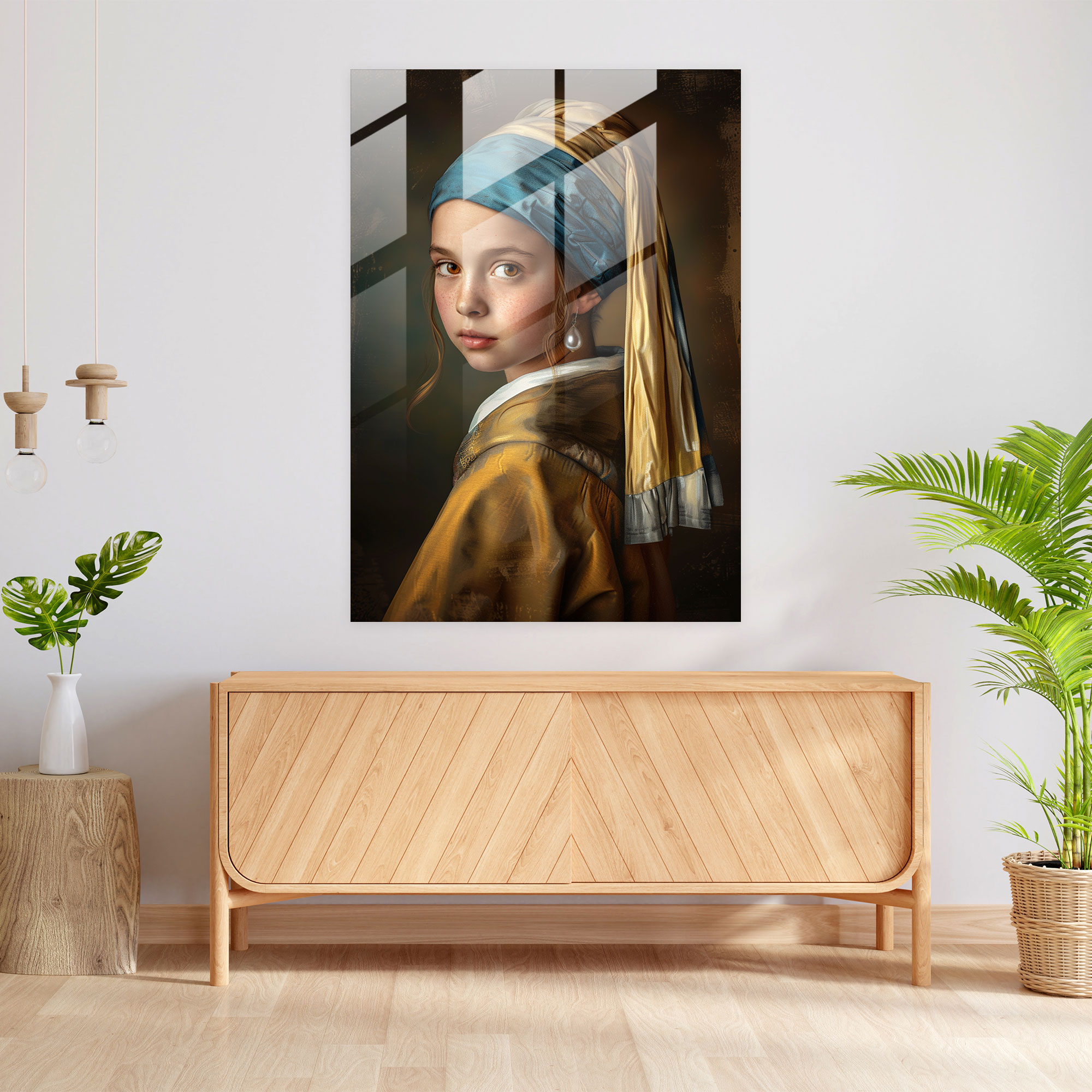 Johannes Vermeer Glass Art - Johannes Vermeer, Johannes Vermeer, Wall Decoration, Home Decoration