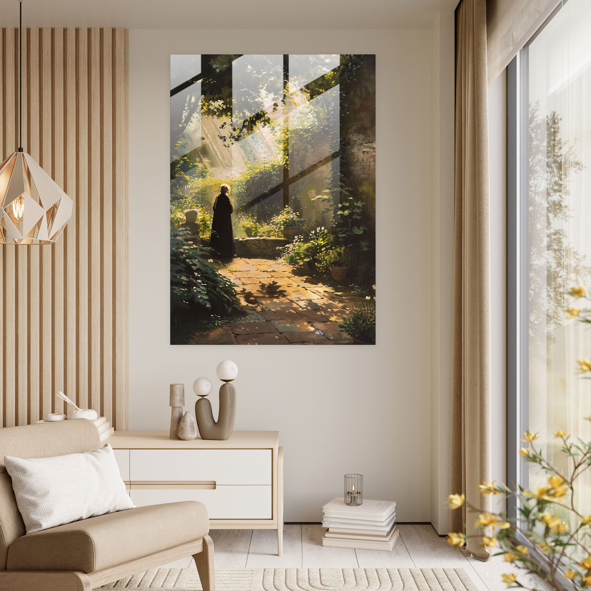 Johannes Vermeer Glass Print - Johannes Vermeer, Glass Art, Home Decoration, Wall Decoration