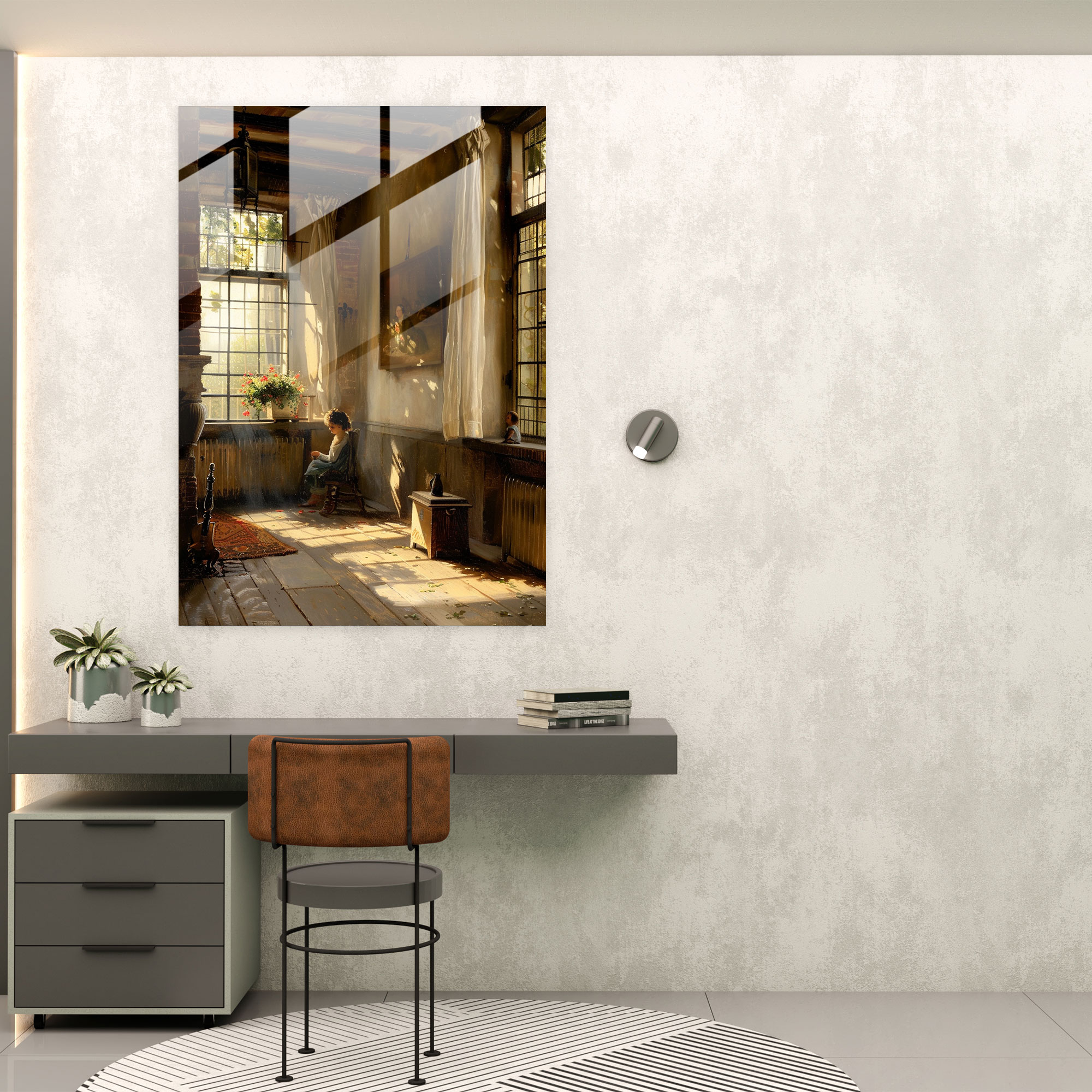 Johannes Vermeer Home Decoration - Johannes Vermeer, Glass Art, Wall Decoration, Modern Art