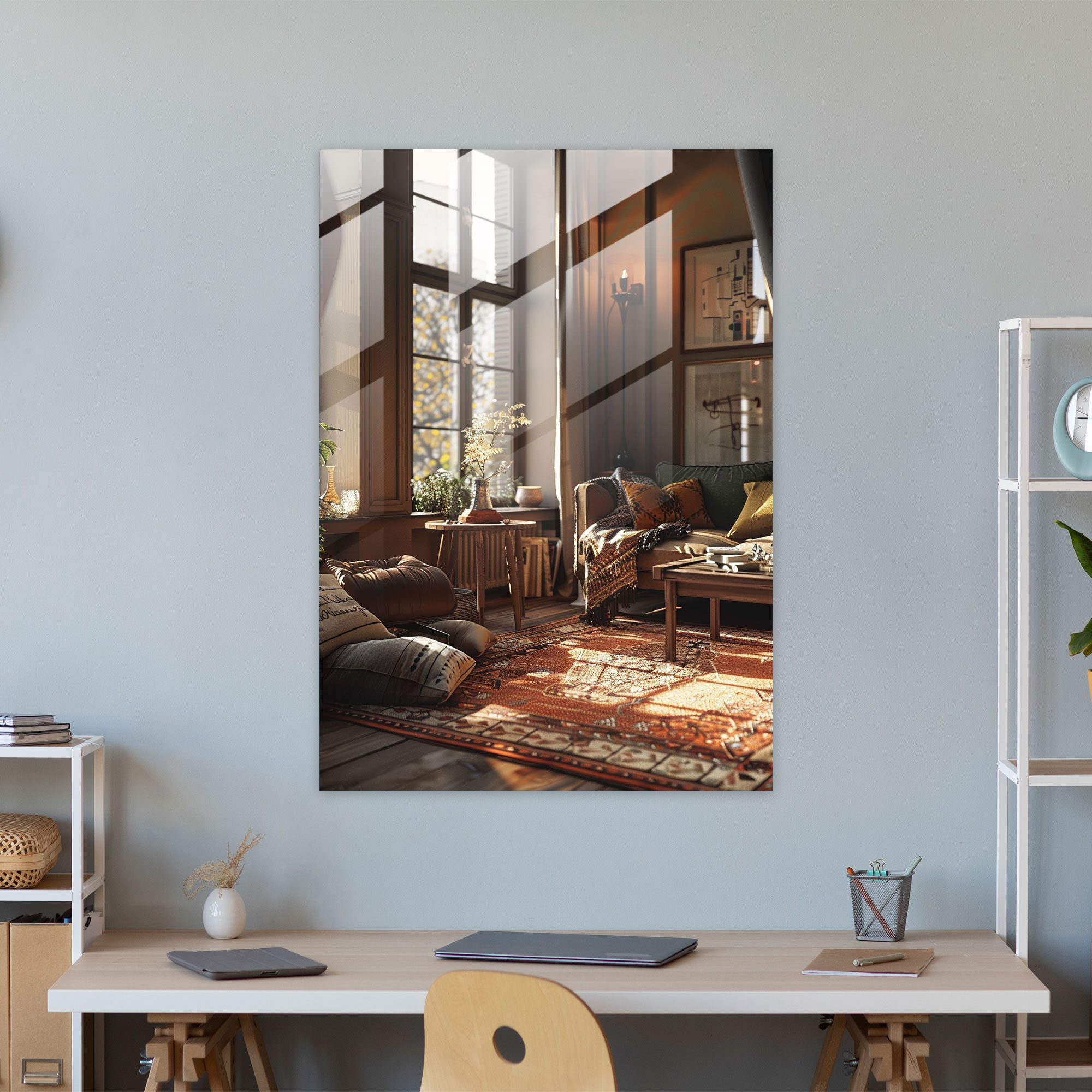 Johannes Vermeer Glass Wall Art Modern Art - Johannes Vermeer, Modern Art, Wall Decoration, Glass Wall Art