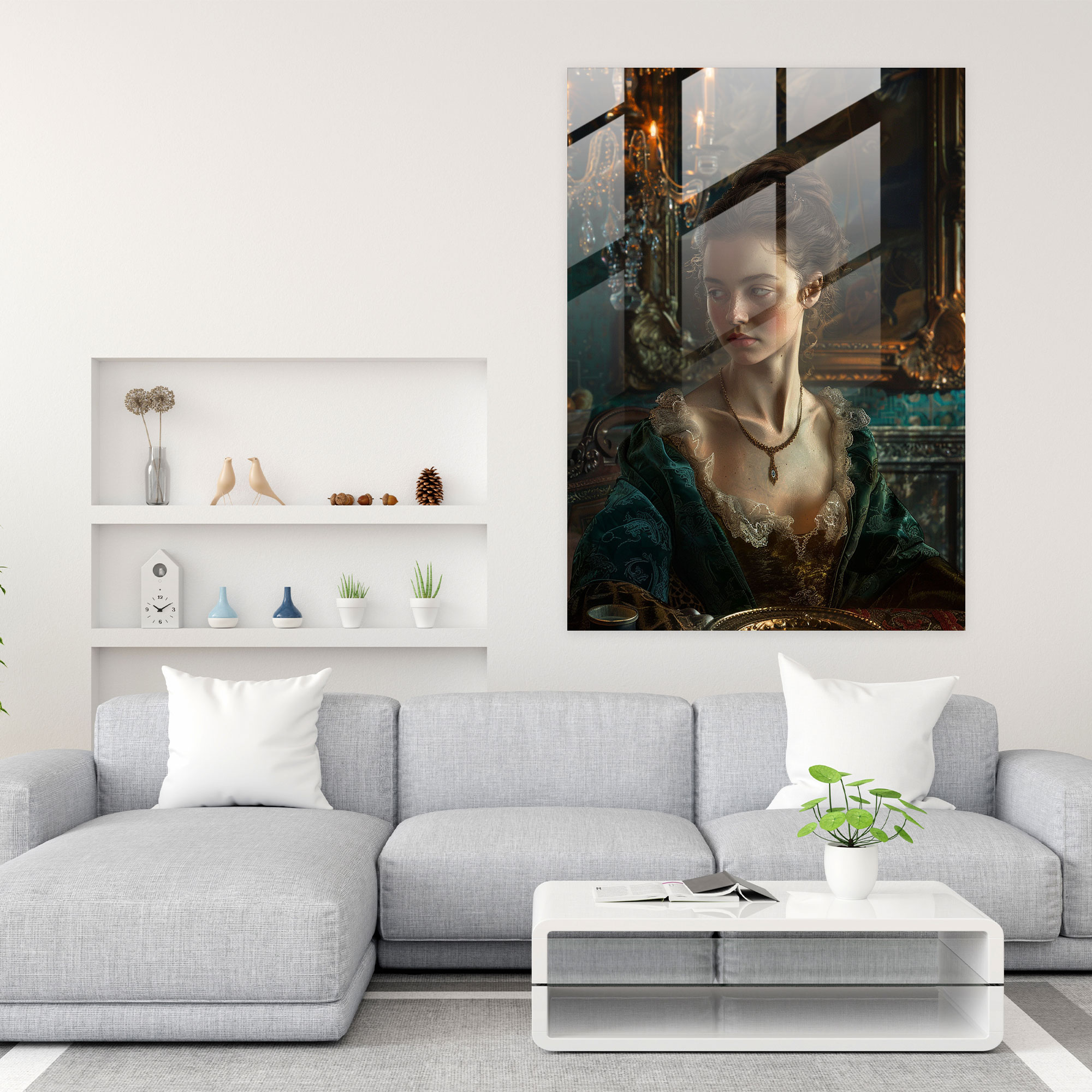 Johannes Vermeer Cam Tablo Çağdaş Sanat - Duvar Dekorasyonu