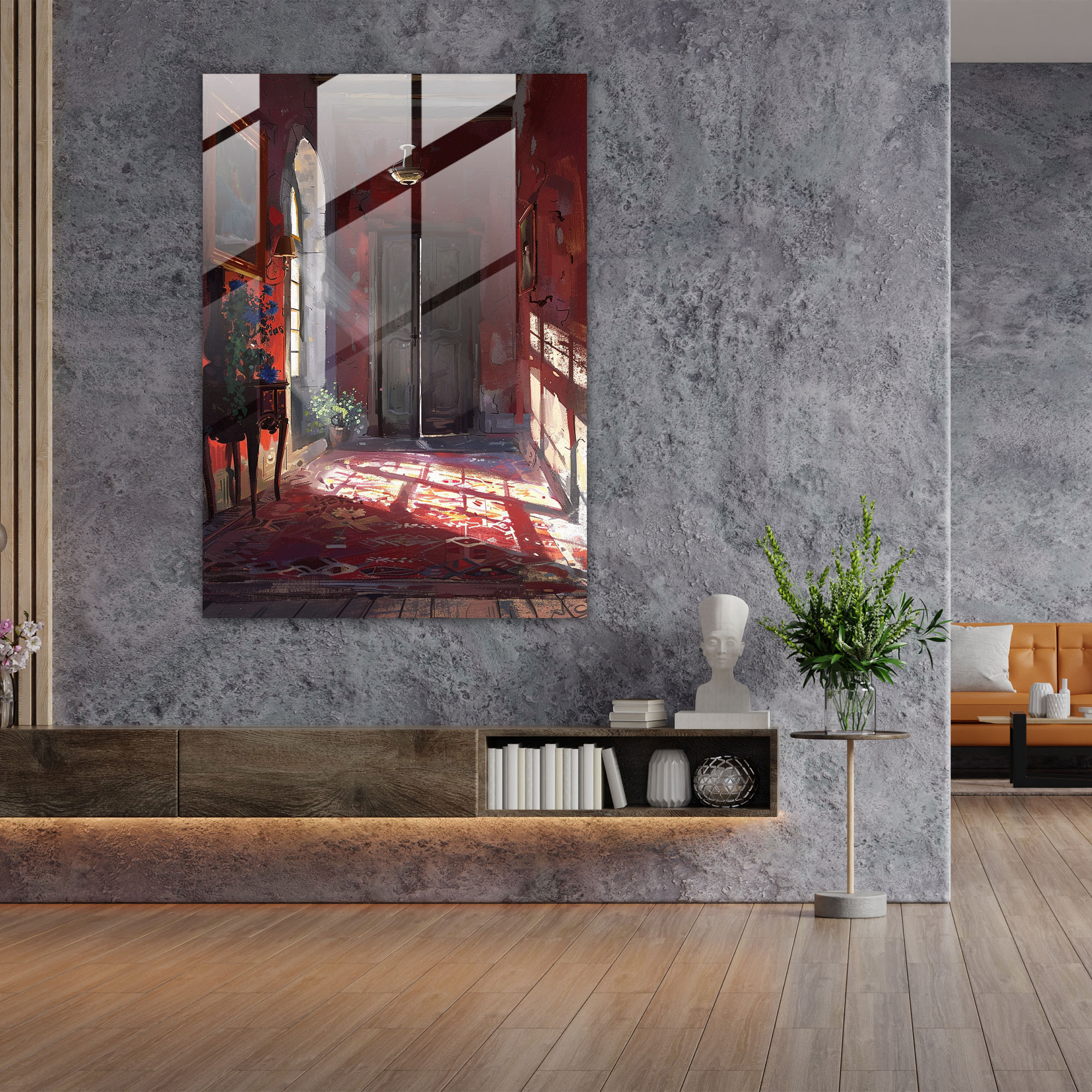 Johannes Vermeer Glass Wall Art Abstract Art - Johannes Vermeer, Glass Wall Art, Glass Print, Home Decoration