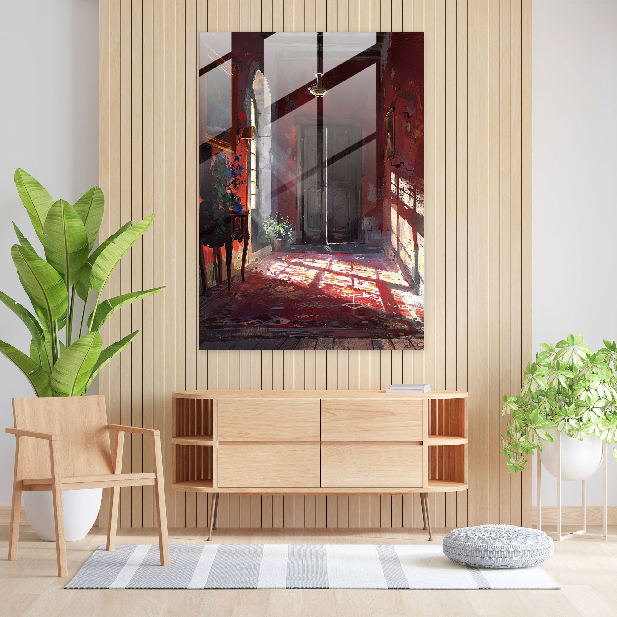 Johannes Vermeer Glass Wall Art Abstract Art - Johannes Vermeer, Glass Wall Art, Glass Print, Home Decoration