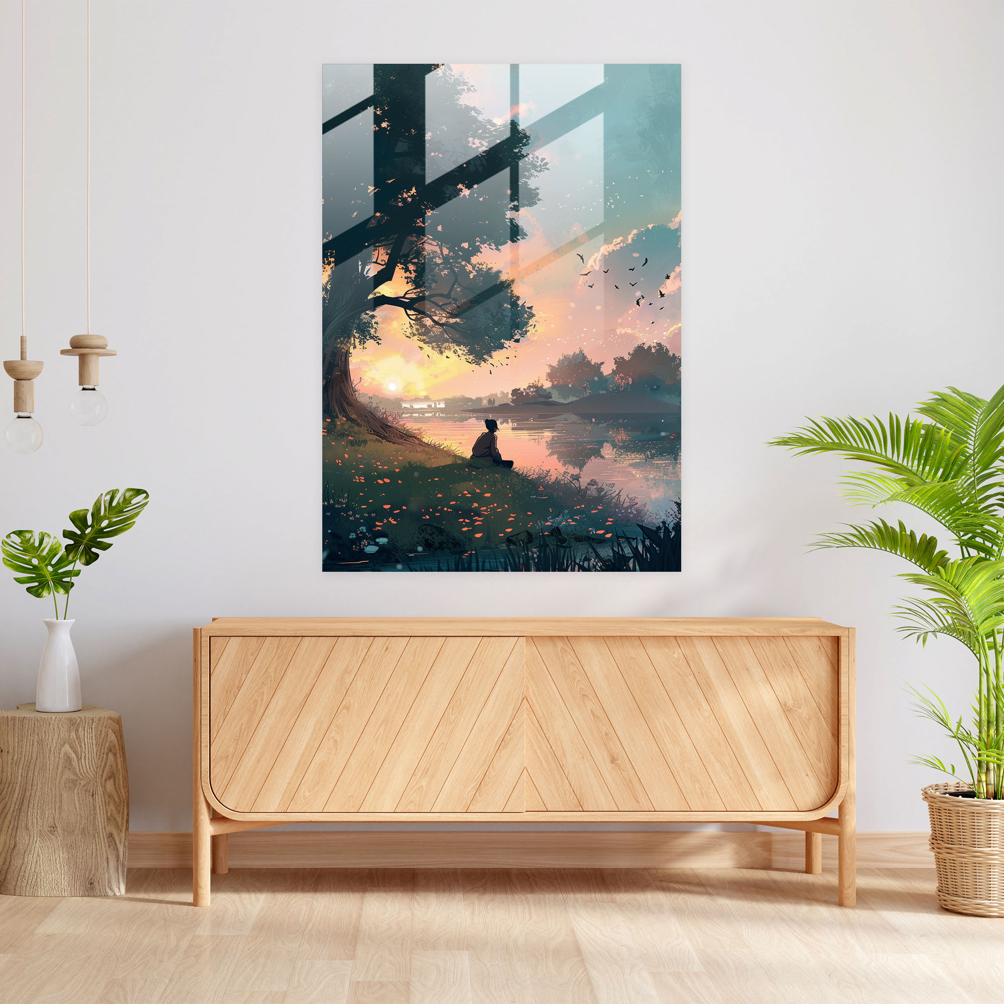 Johannes Vermeer Glass Print Fine Art - Johannes Vermeer, Home Decoration, Glass Art, Glass Print