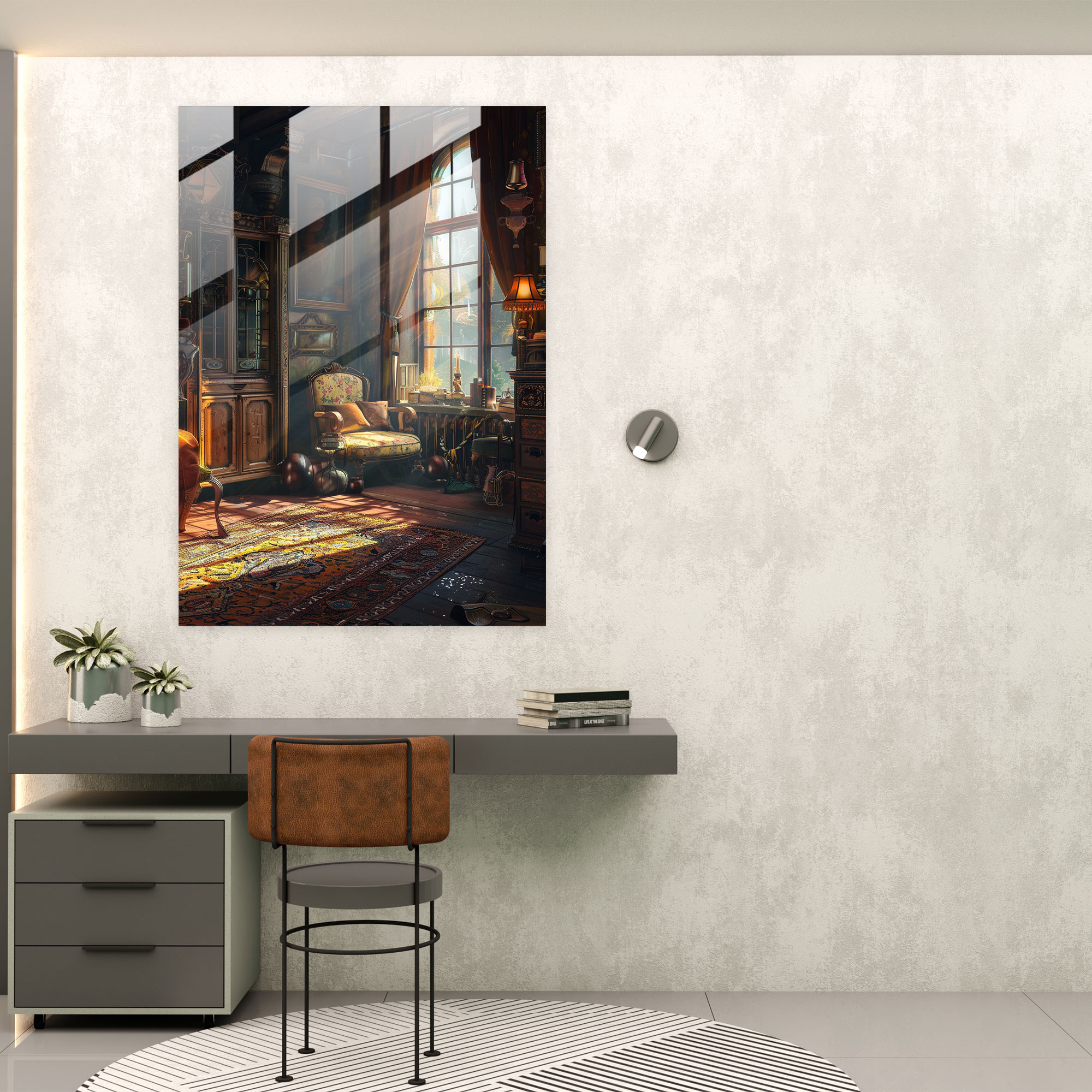 Johannes Vermeer Glass Art Wall Decoration - Johannes Vermeer, Home Decoration, Glass Art, Johannes Vermeer