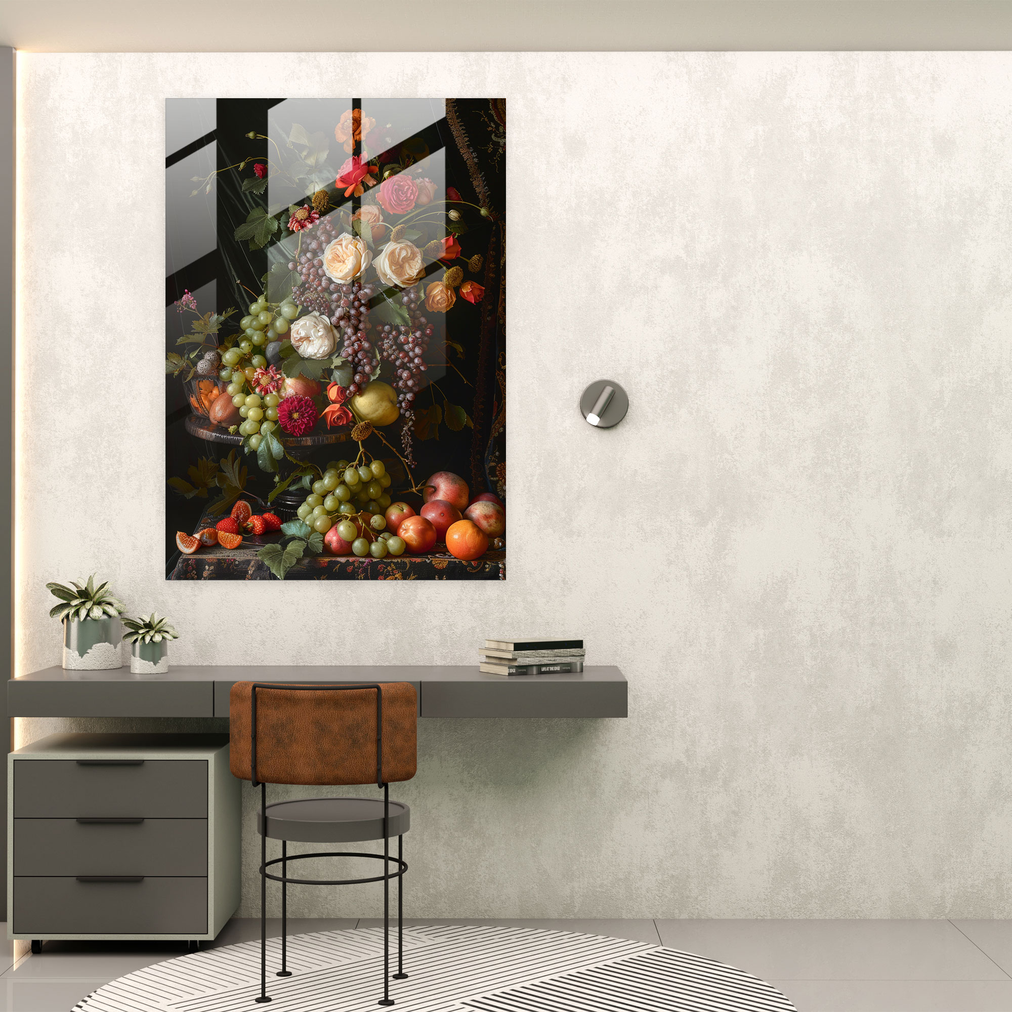 Johannes Vermeer Cam Tablo Modern Sanat - Johannes Vermeer Modern Sanat Cam Sanatı Cam Tablo