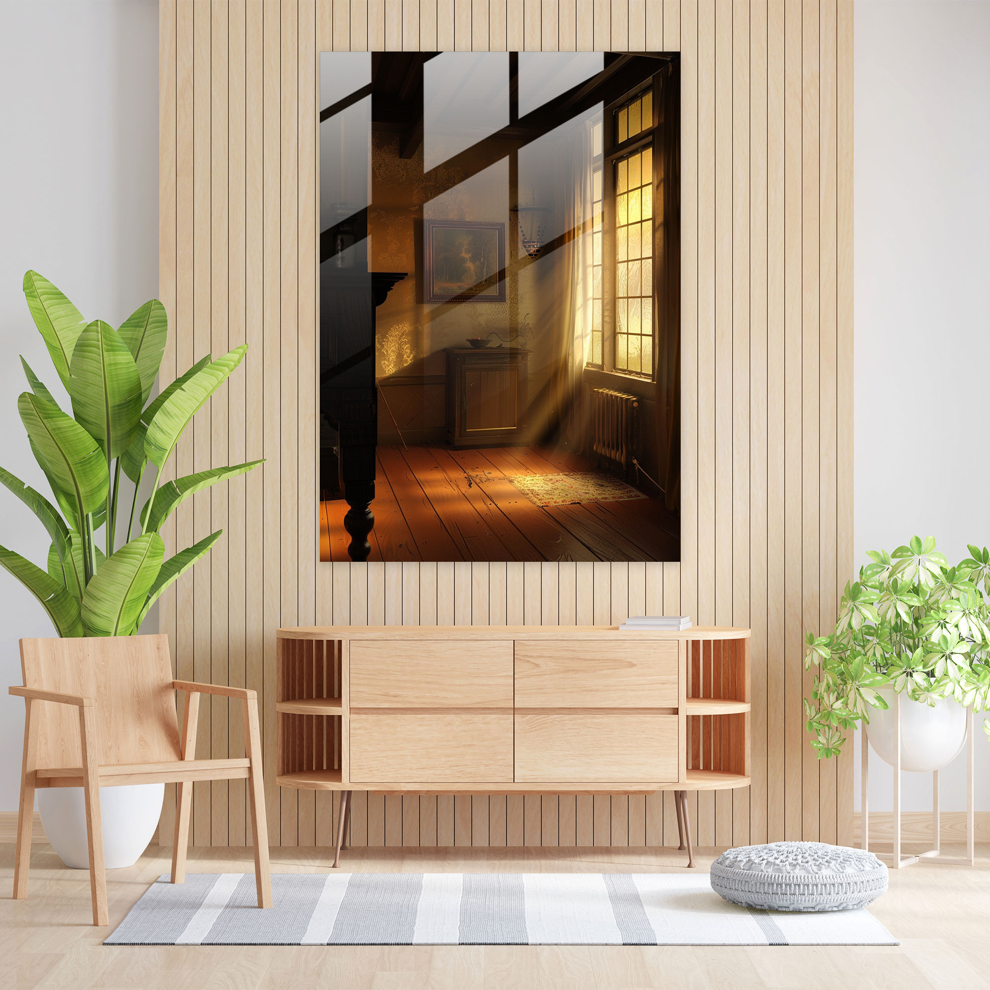Johannes Vermeer Cam Tablo Duvar Dekorasyonu - Ev Dekorasyonu Duvar Dekorasyonu