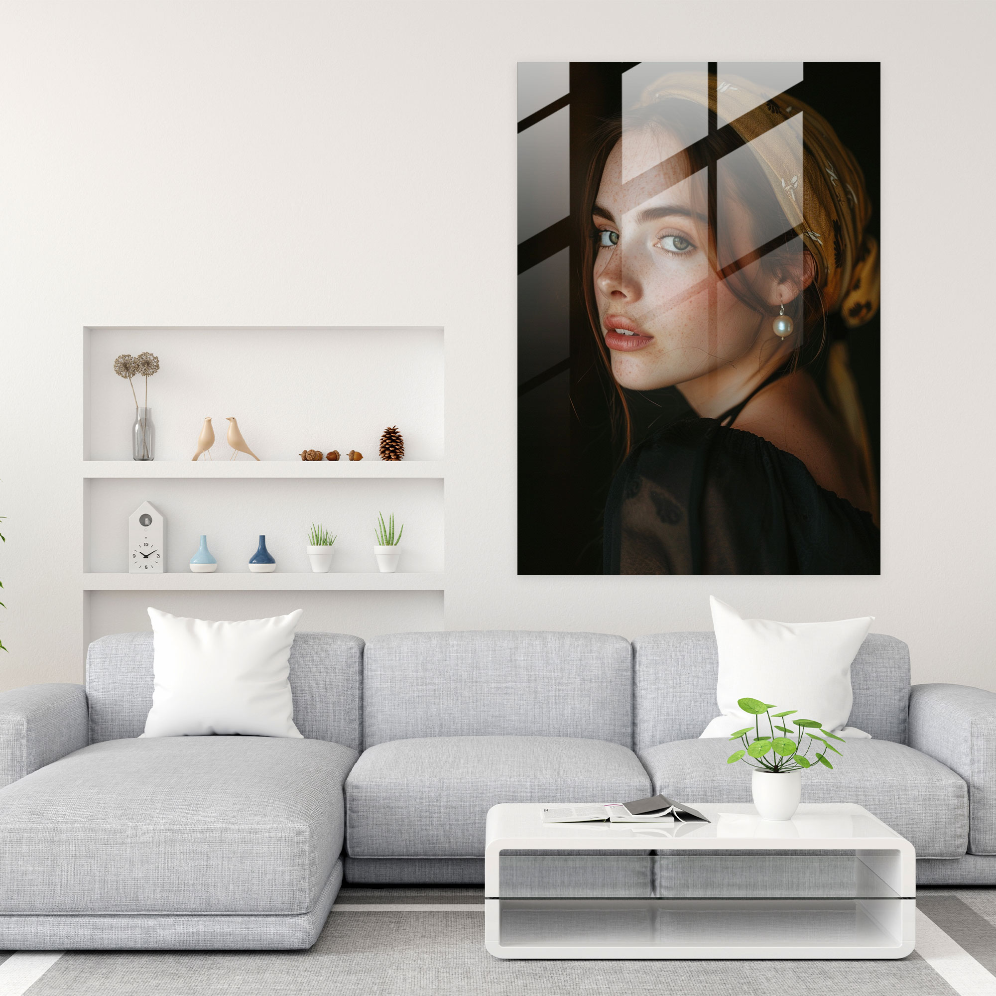 Johannes Vermeer Home Decoration - Johannes Vermeer, Wall Decoration, Glass Print, Home Decoration