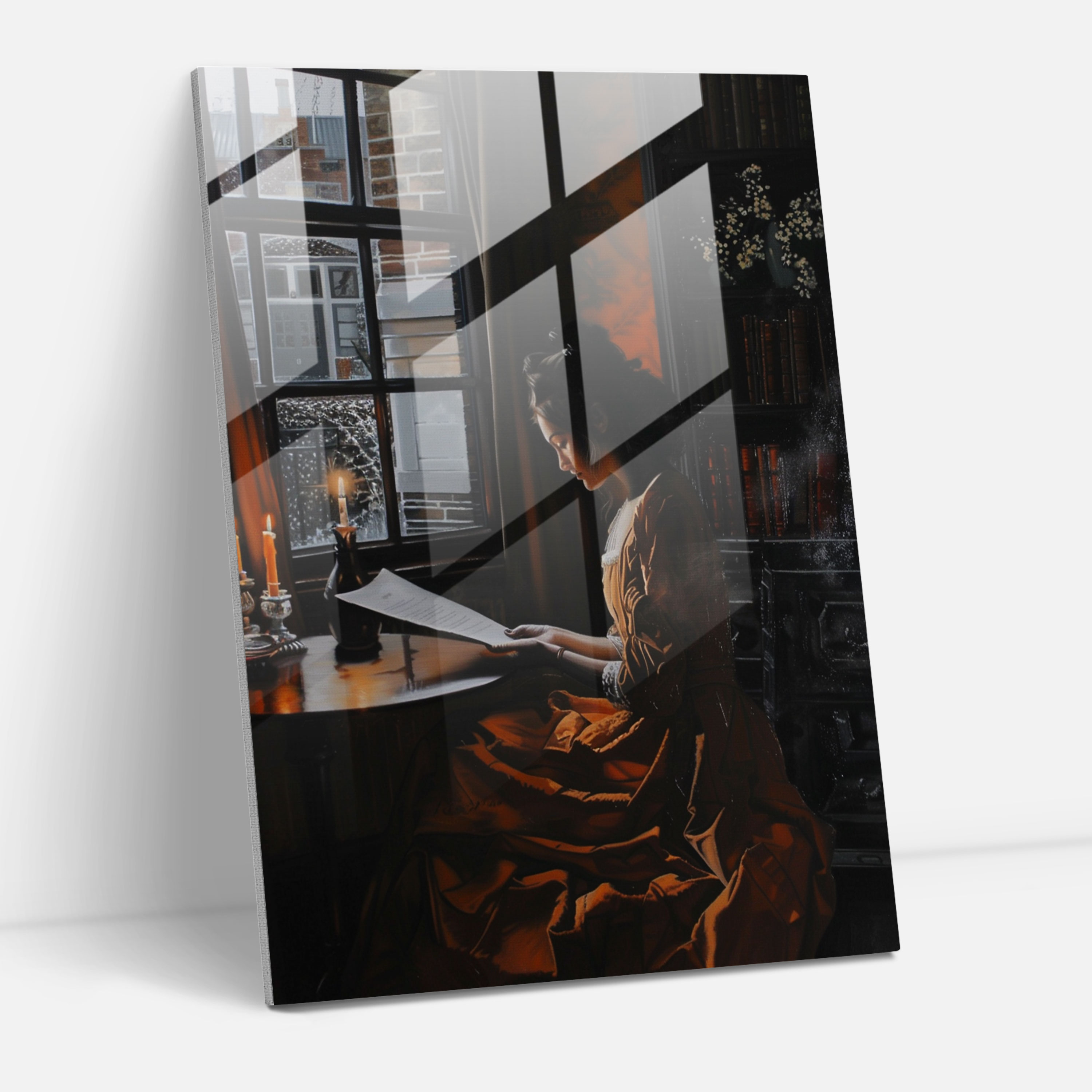 Johannes Vermeer Wall Decoration - Johannes Vermeer, Glass Art, Home Decoration, Glass Print