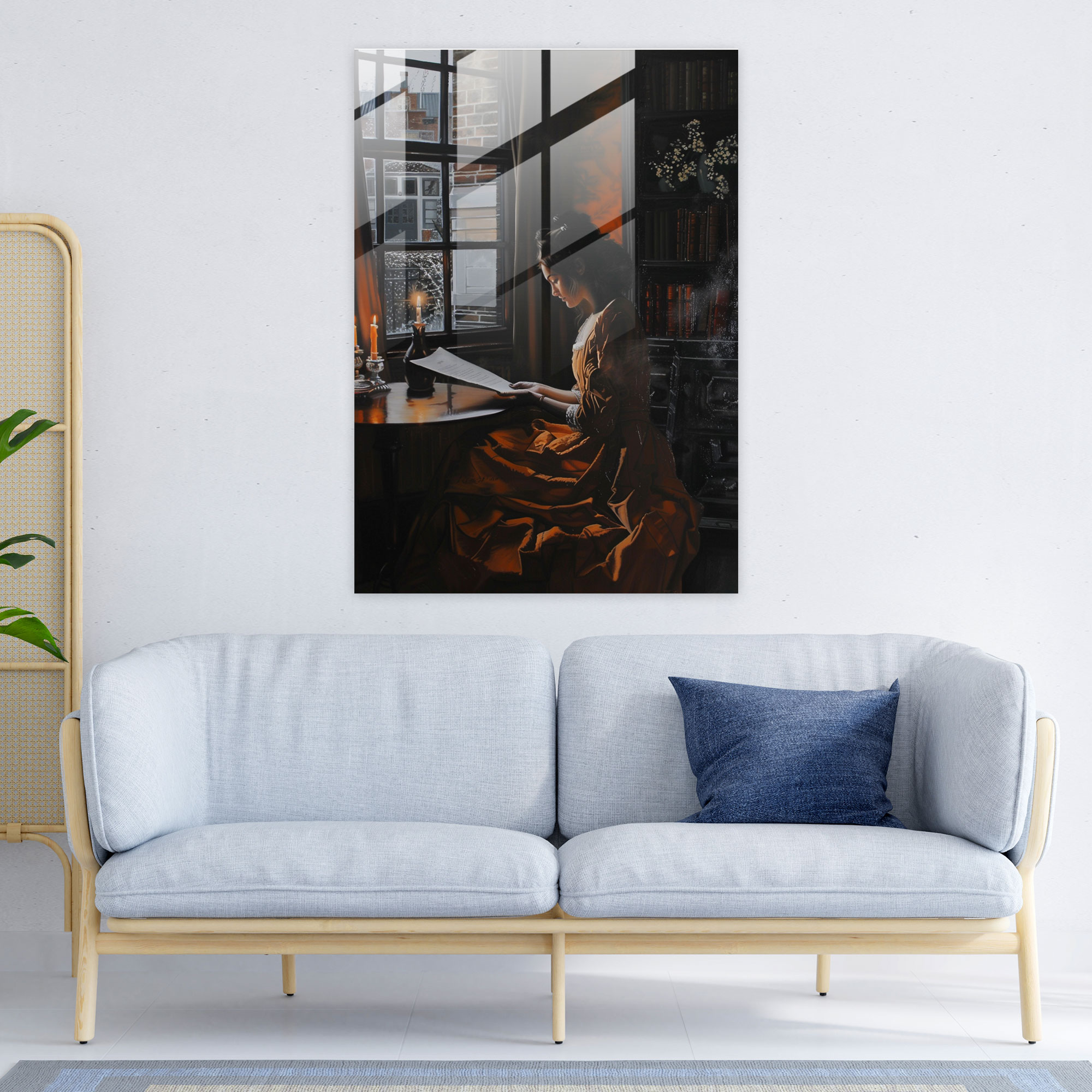 Johannes Vermeer Wall Decoration - Johannes Vermeer, Glass Art, Home Decoration, Glass Print