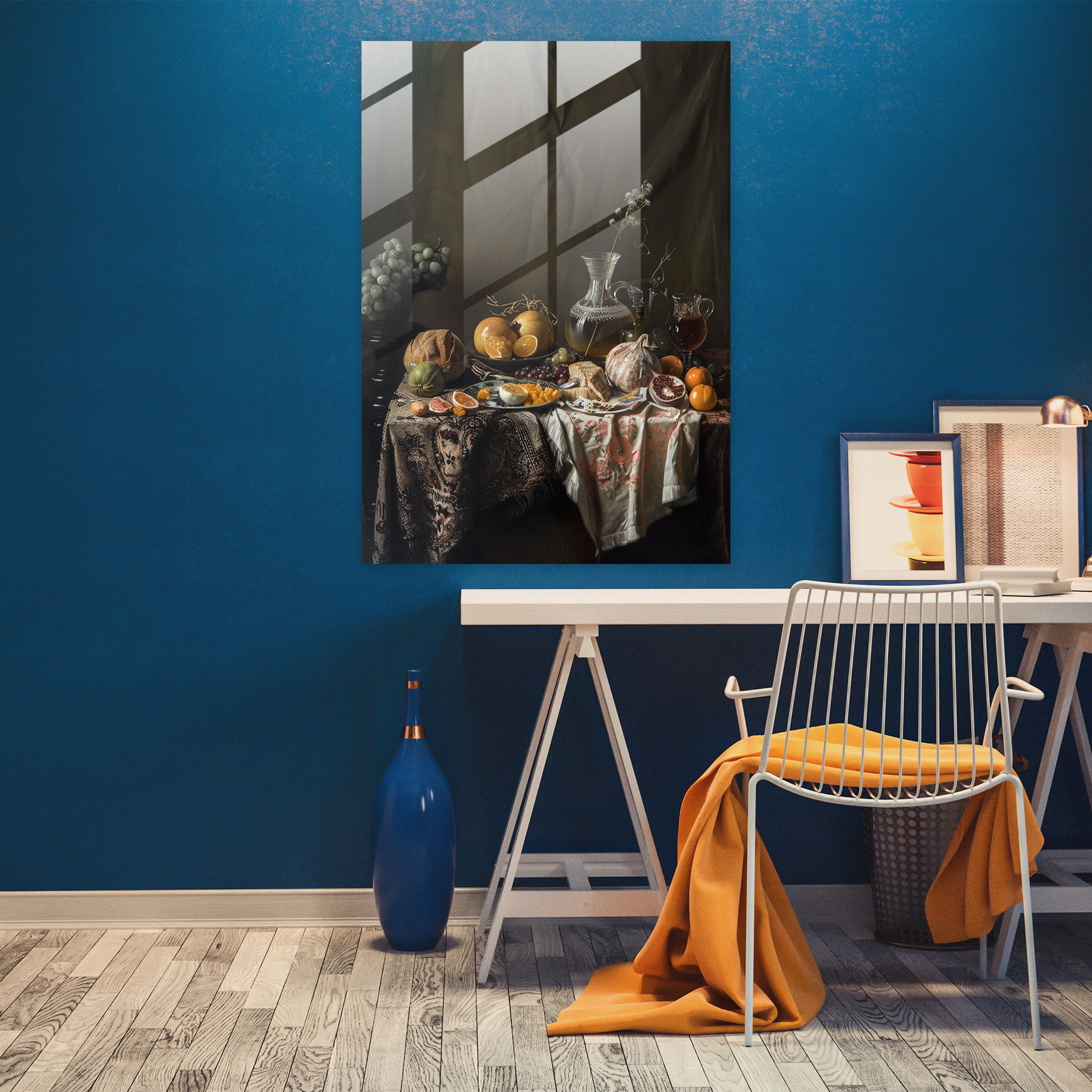 Johannes Vermeer Glass Art - Johannes Vermeer, Home Decoration, Glass Art, Glass Print