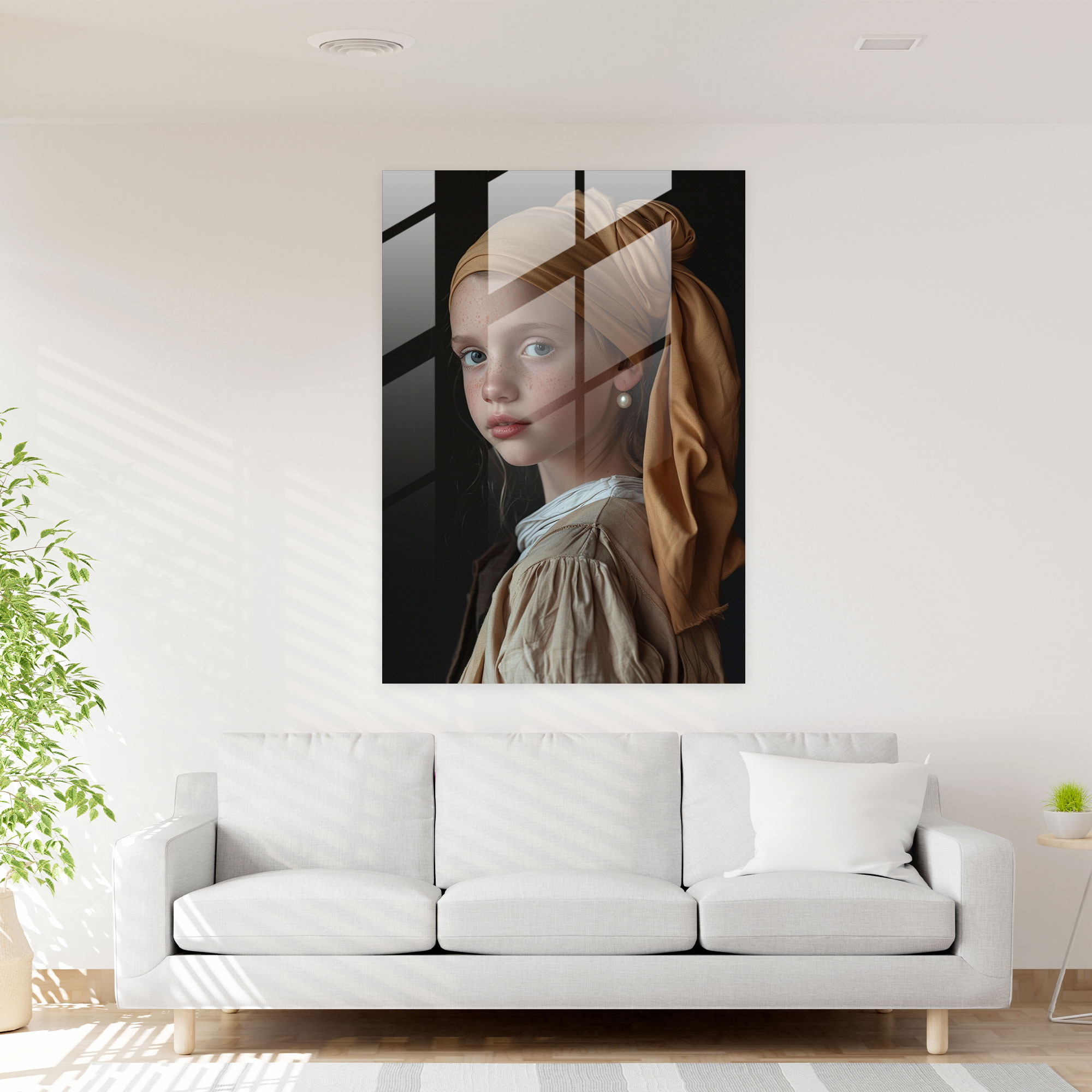 Johannes Vermeer Home Decoration - Girl With A Pearl Earring - Johannes Vermeer, Glass Print, Modern Art, Johannes Vermeer
