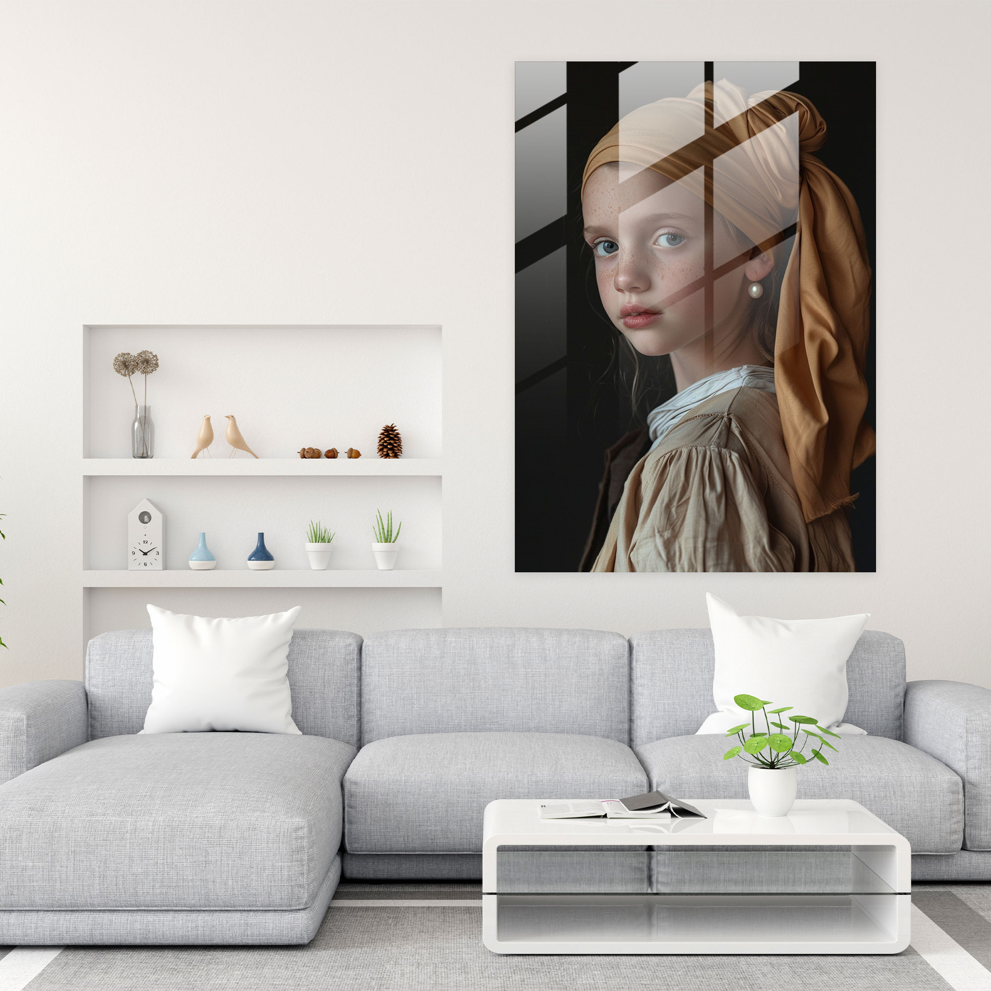 Johannes Vermeer Home Decoration - Girl With A Pearl Earring - Johannes Vermeer, Glass Print, Modern Art, Johannes Vermeer
