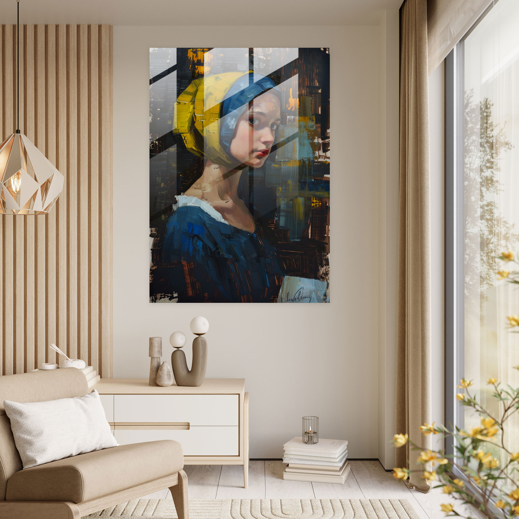 Johannes Vermeer Duvar Dekorasyonu - Mektupla Kadın - Johannes Vermeer Ev Dekorasyonu Duvar Dekorasyonu Modern Sanat