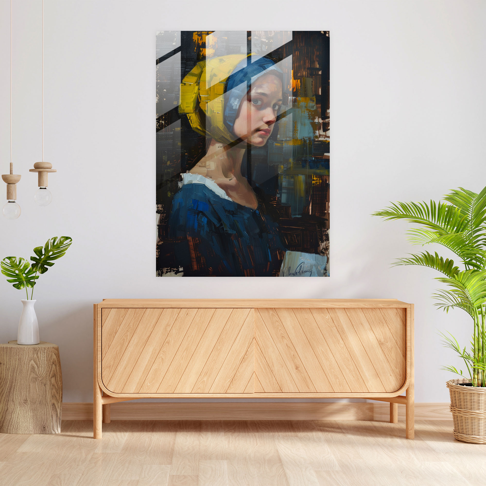 Johannes Vermeer Duvar Dekorasyonu - Mektupla Kadın - Johannes Vermeer Ev Dekorasyonu Duvar Dekorasyonu Modern Sanat