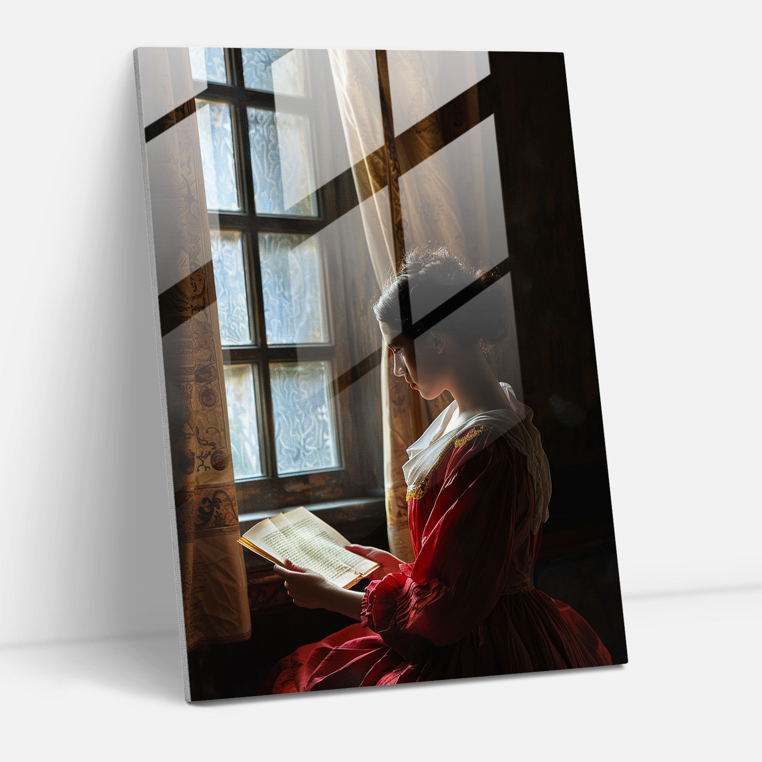 Johannes Vermeer Kanvas Tablo - Kadın Mektup Okur - Modern Sanat Duvar Dekorasyonu