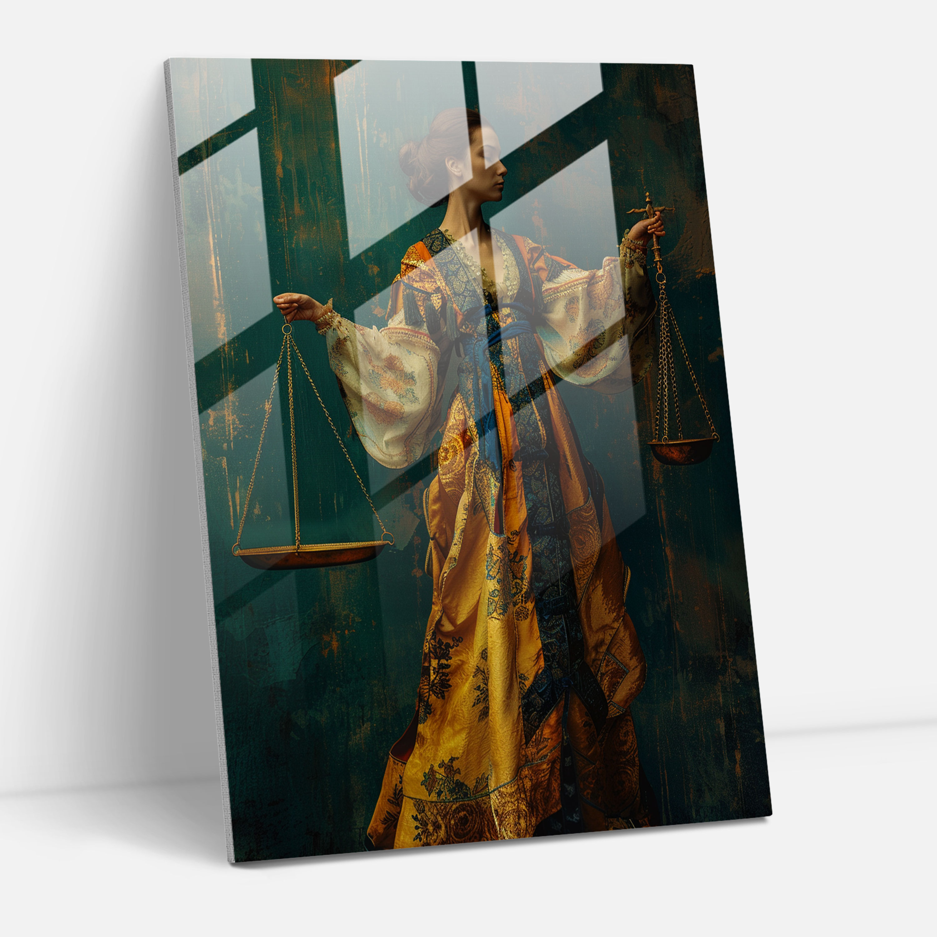 Johannes Vermeer Modern Sanat - Terazi İle Kadın Kanvas Tablo