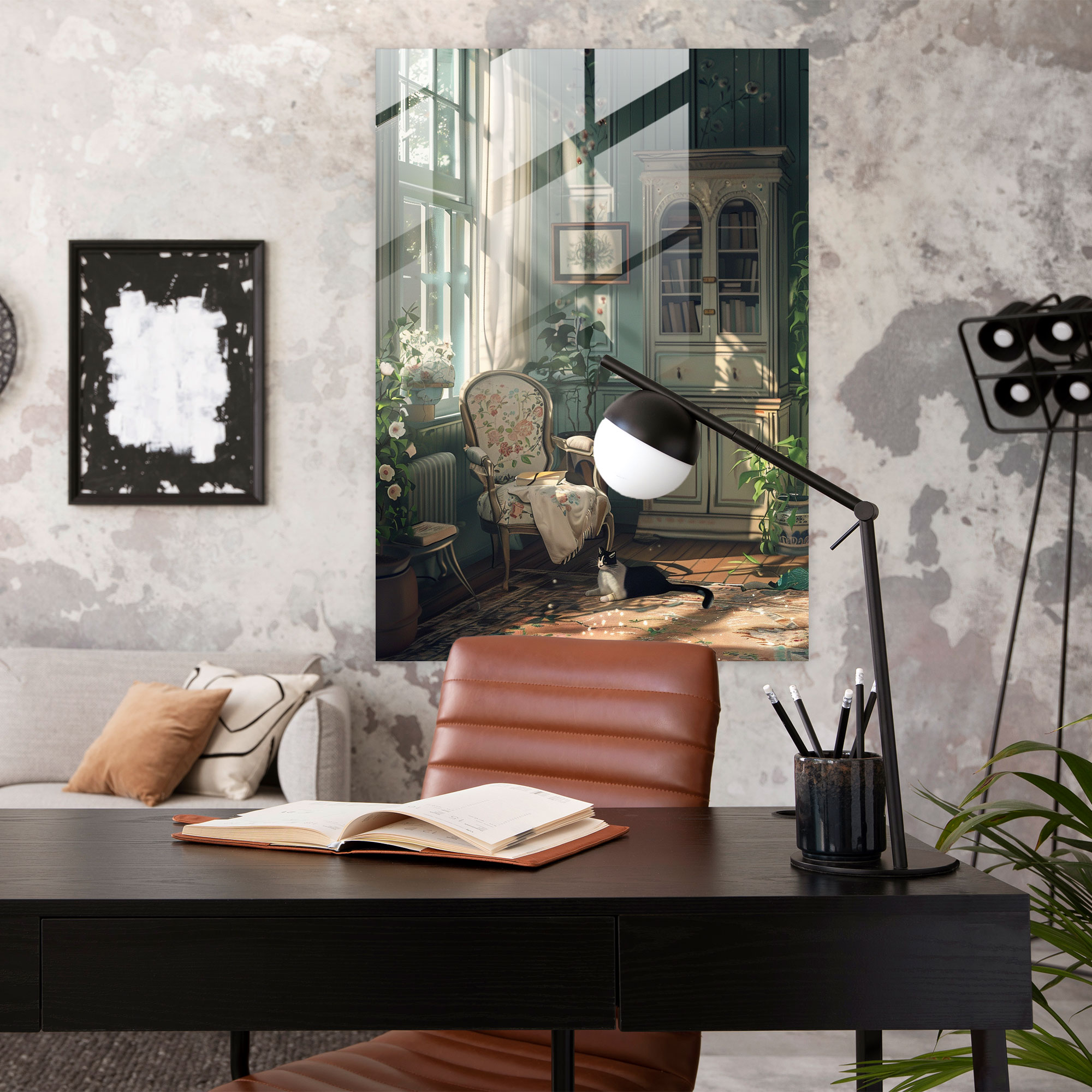 Johannes Vermeer Modern Art Glass Print - Johannes Vermeer, Wall Decoration, Modern Art, Glass Print