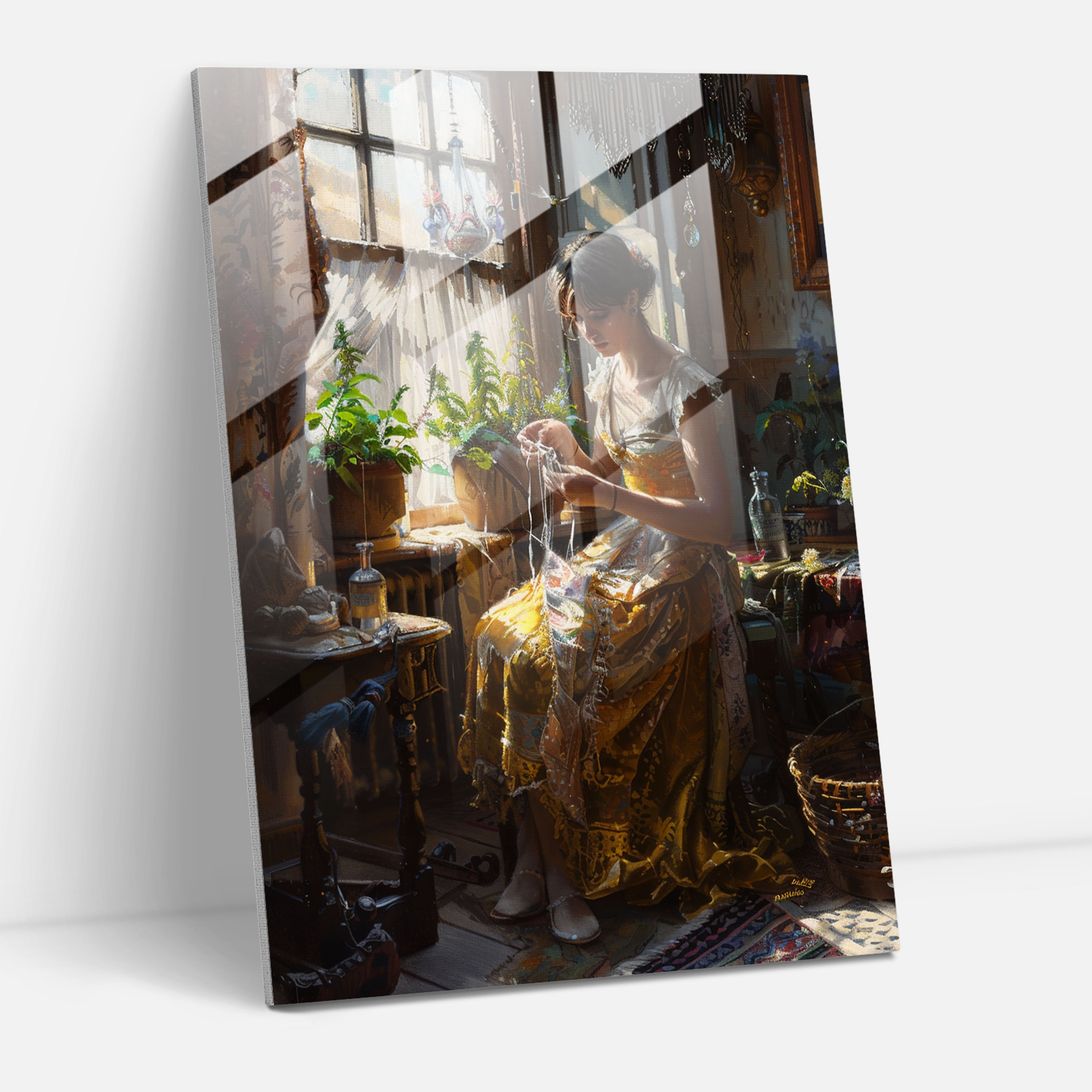 Cam Duvar Sanatı - Johannes Vermeer Temalı Ev Dekorasyonu
Bu başlık Johannes Vermeer'in eserlerinden ilham alan cam duvar sanatını tanımlamaktadır. Ev dekorasyonunuza farklılık katacak bu özel tasarım Johannes Vermeer'in eserlerinden ilham alarak oluşturulmuştur.