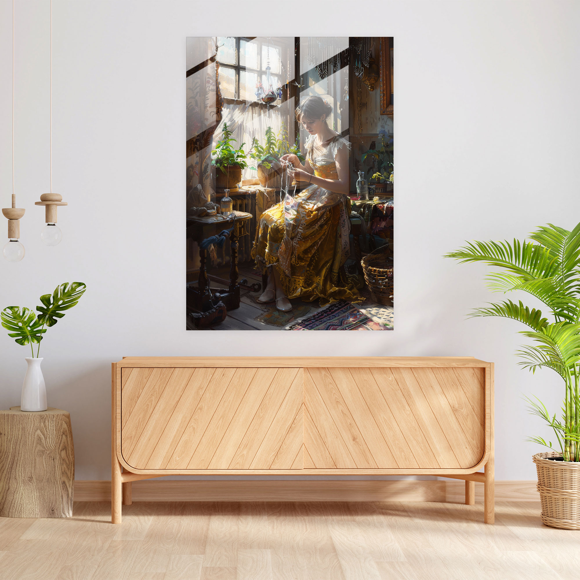 Cam Duvar Sanatı - Johannes Vermeer Temalı Ev Dekorasyonu
Bu başlık Johannes Vermeer'in eserlerinden ilham alan cam duvar sanatını tanımlamaktadır. Ev dekorasyonunuza farklılık katacak bu özel tasarım Johannes Vermeer'in eserlerinden ilham alarak oluşturulmuştur.