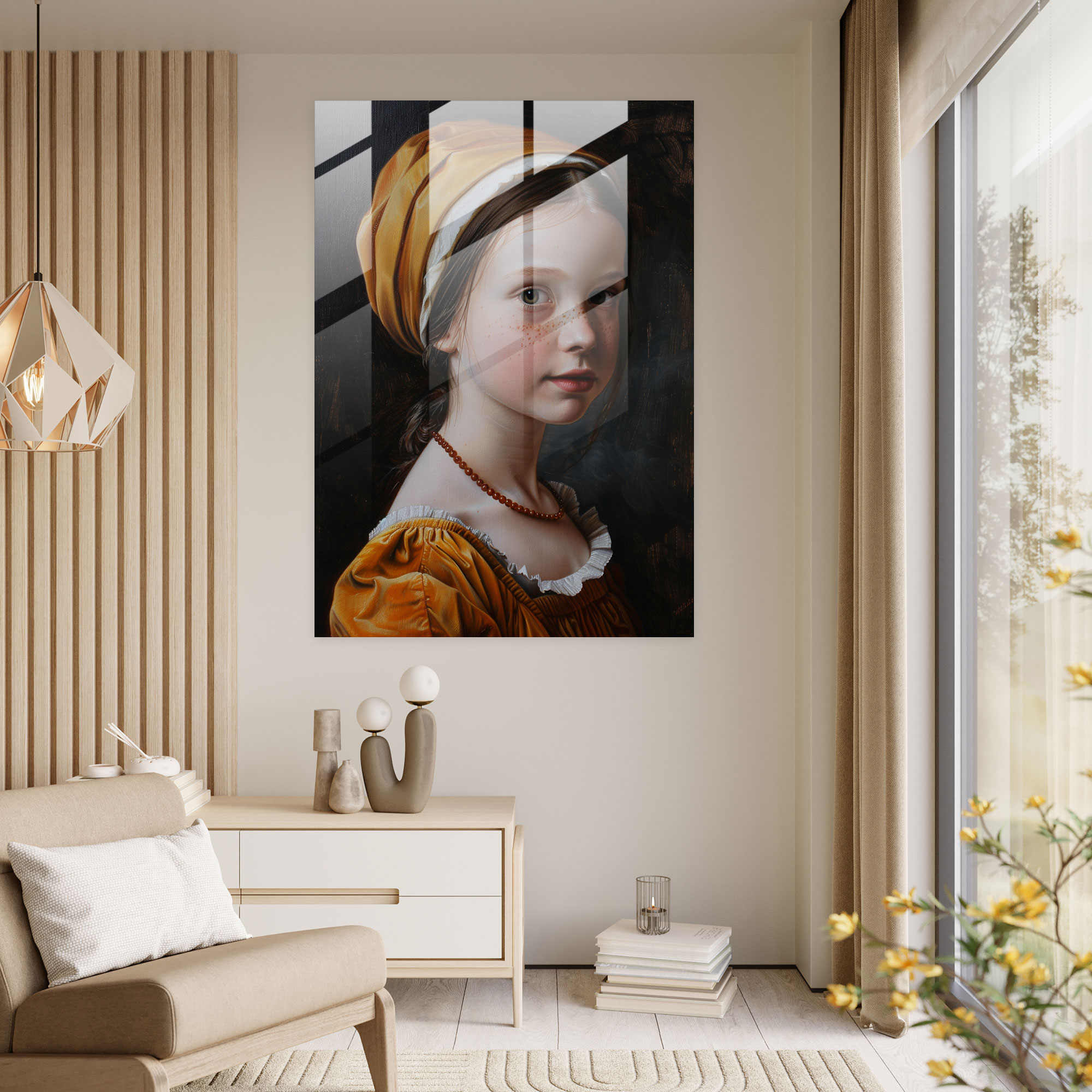 Johannes Vermeer Cam Tablo - Modern Sanat Ustası