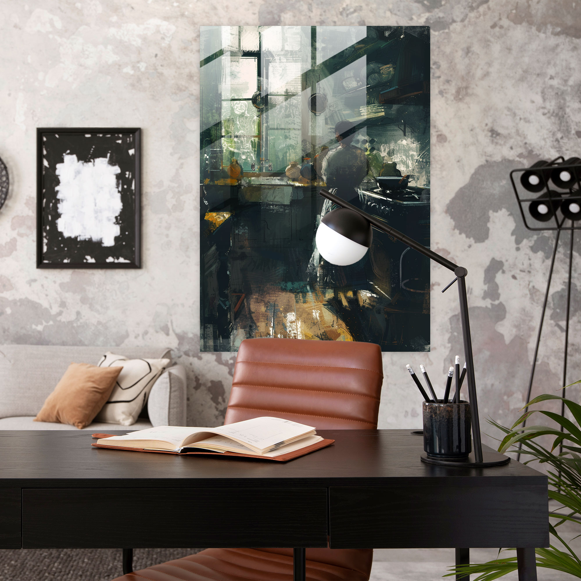 Johannes Vermeer Cam Tablo Ev Dekorasyonu - Modern Sanat Ev Dekorasyonu