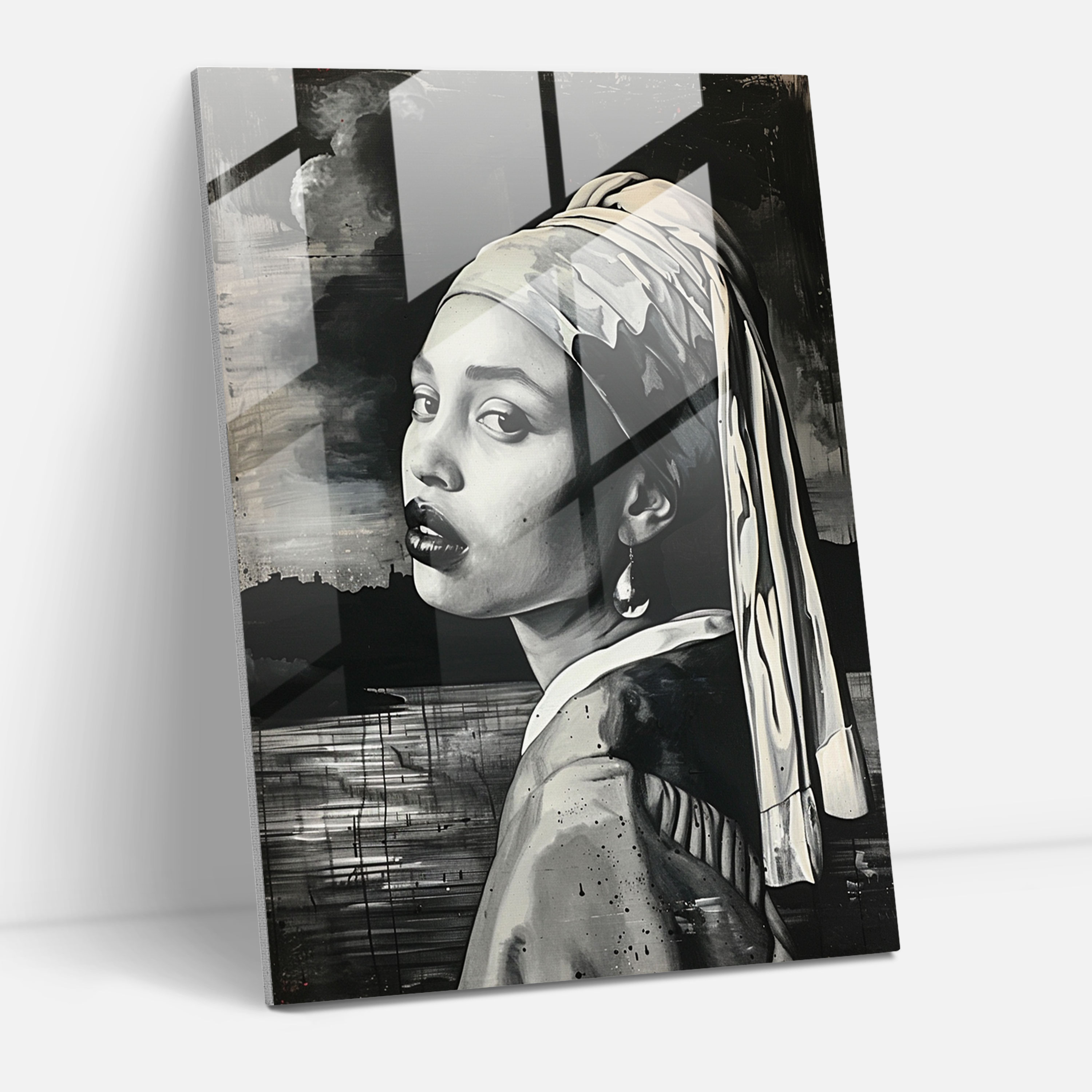 Johannes Vermeer Cam Tablosu - Johannes Vermeer Cam Sanatı Ev Dekorasyonu Duvar Dekorasyonu