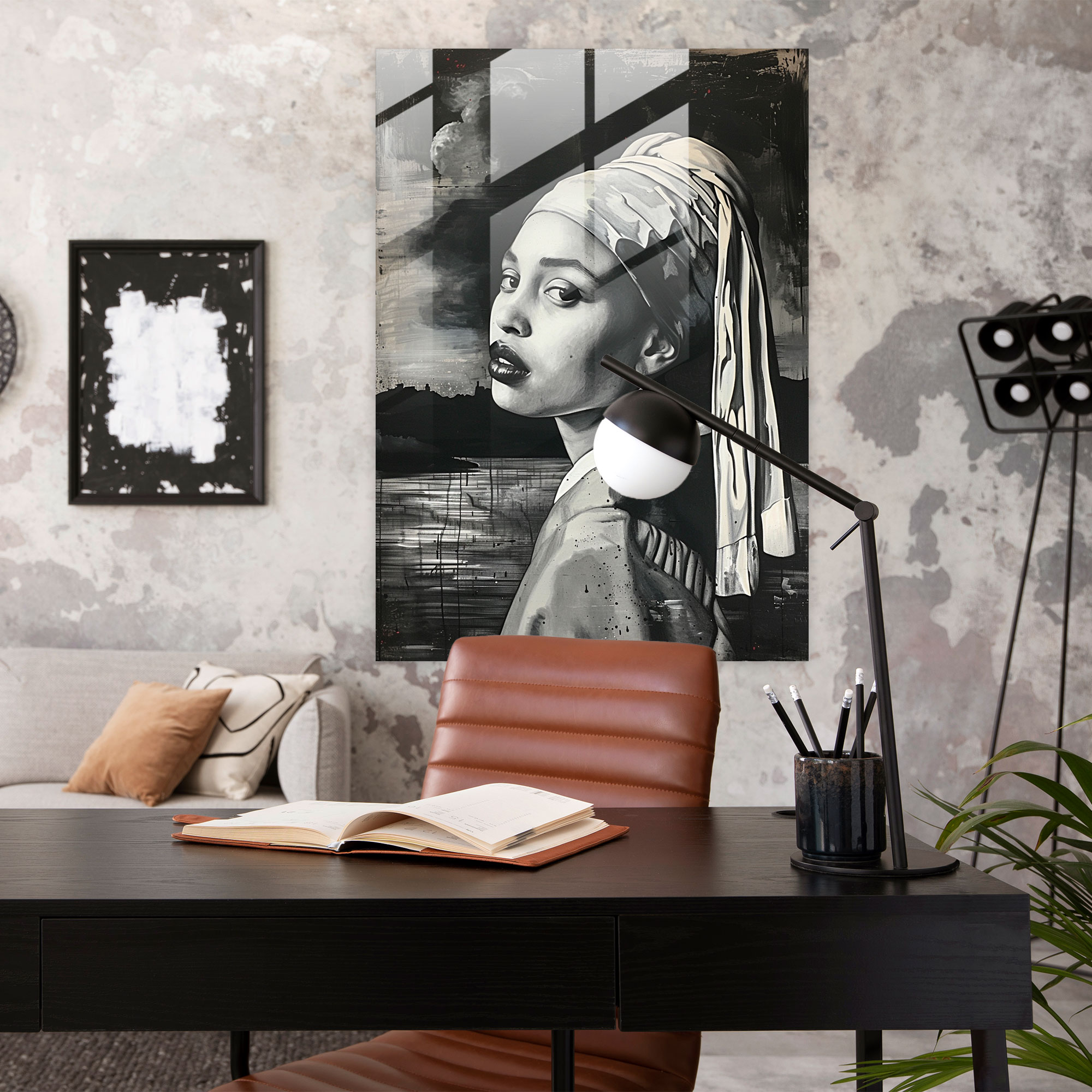 Johannes Vermeer Cam Tablosu - Johannes Vermeer Cam Sanatı Ev Dekorasyonu Duvar Dekorasyonu