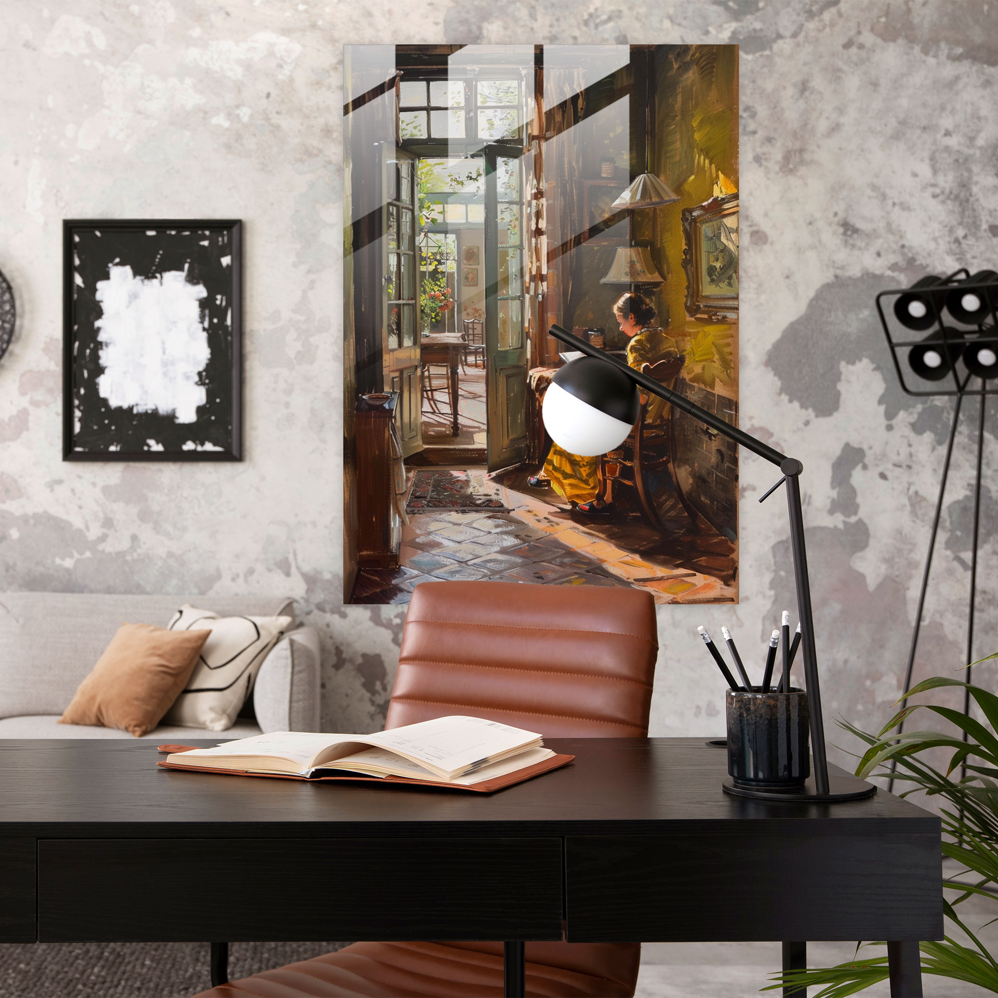 Johannes Vermeer Ev Dekorasyonu - Cam Tablo Sanatı ve Duvar Dekorasyonu