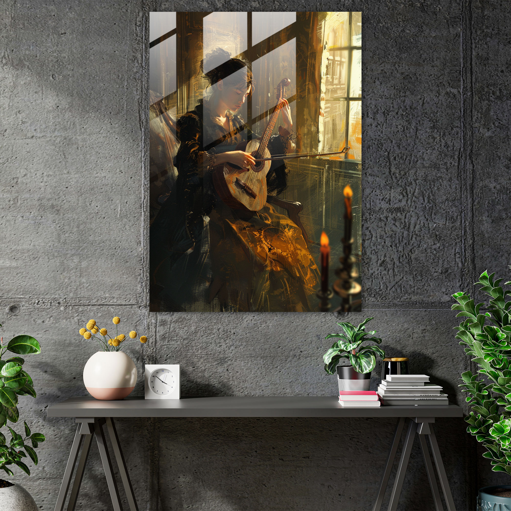 Johannes Vermeer Cam Sanatı - Duvar Dekorasyonu Cam Duvar Sanatı