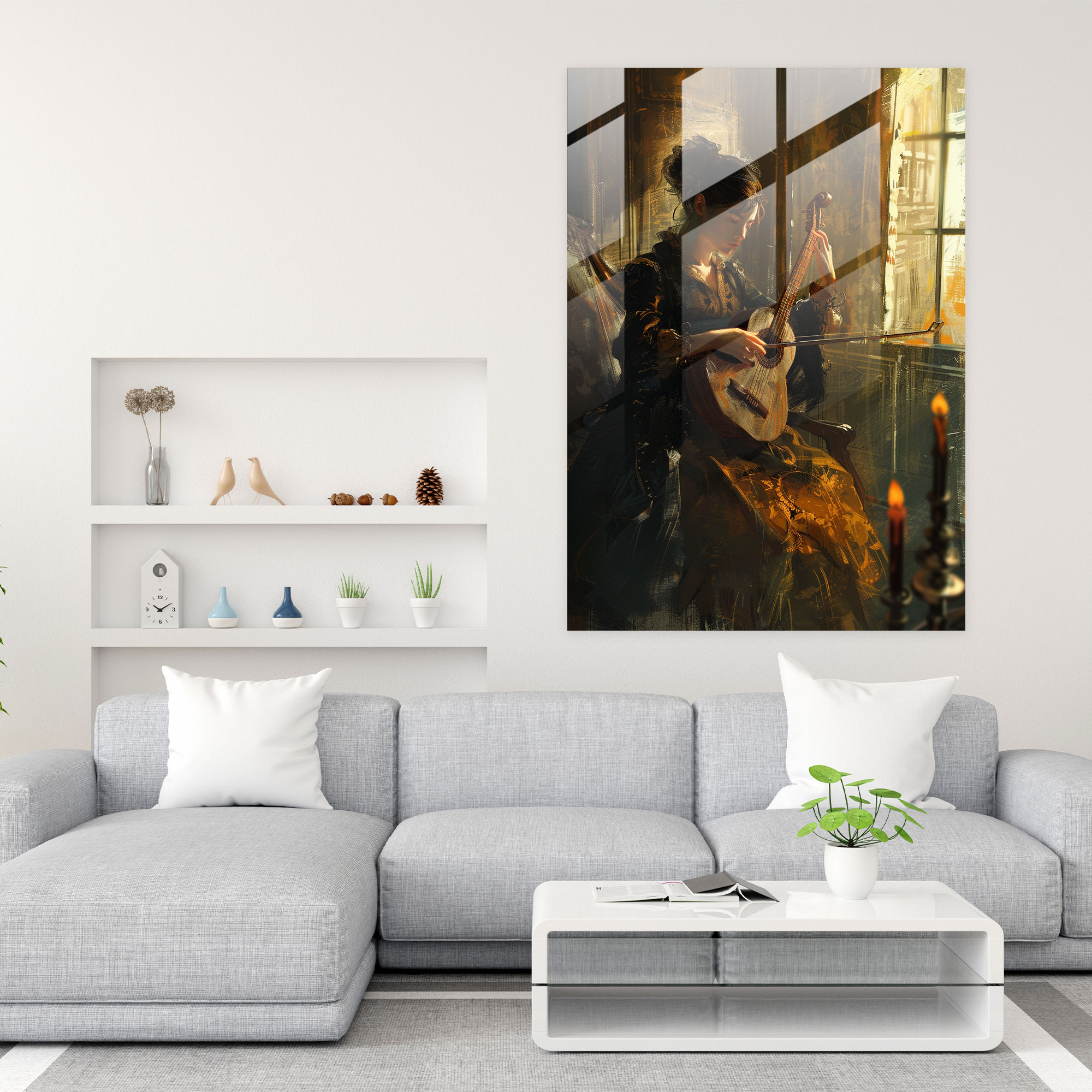 Johannes Vermeer Cam Sanatı - Duvar Dekorasyonu Cam Duvar Sanatı
