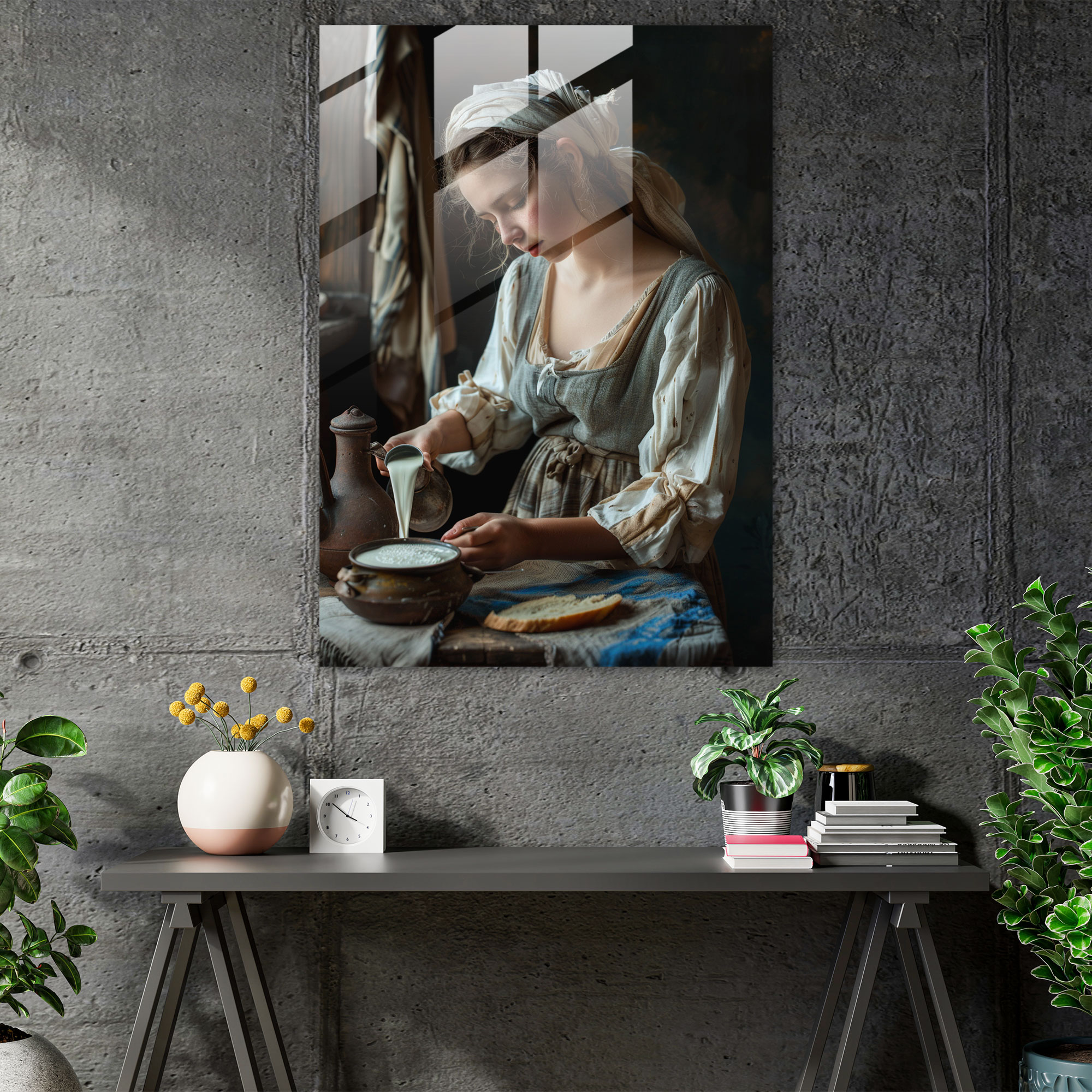 Johannes Vermeer Ev Dekorasyonu - Duvar Dekorasyonu Modern Sanat