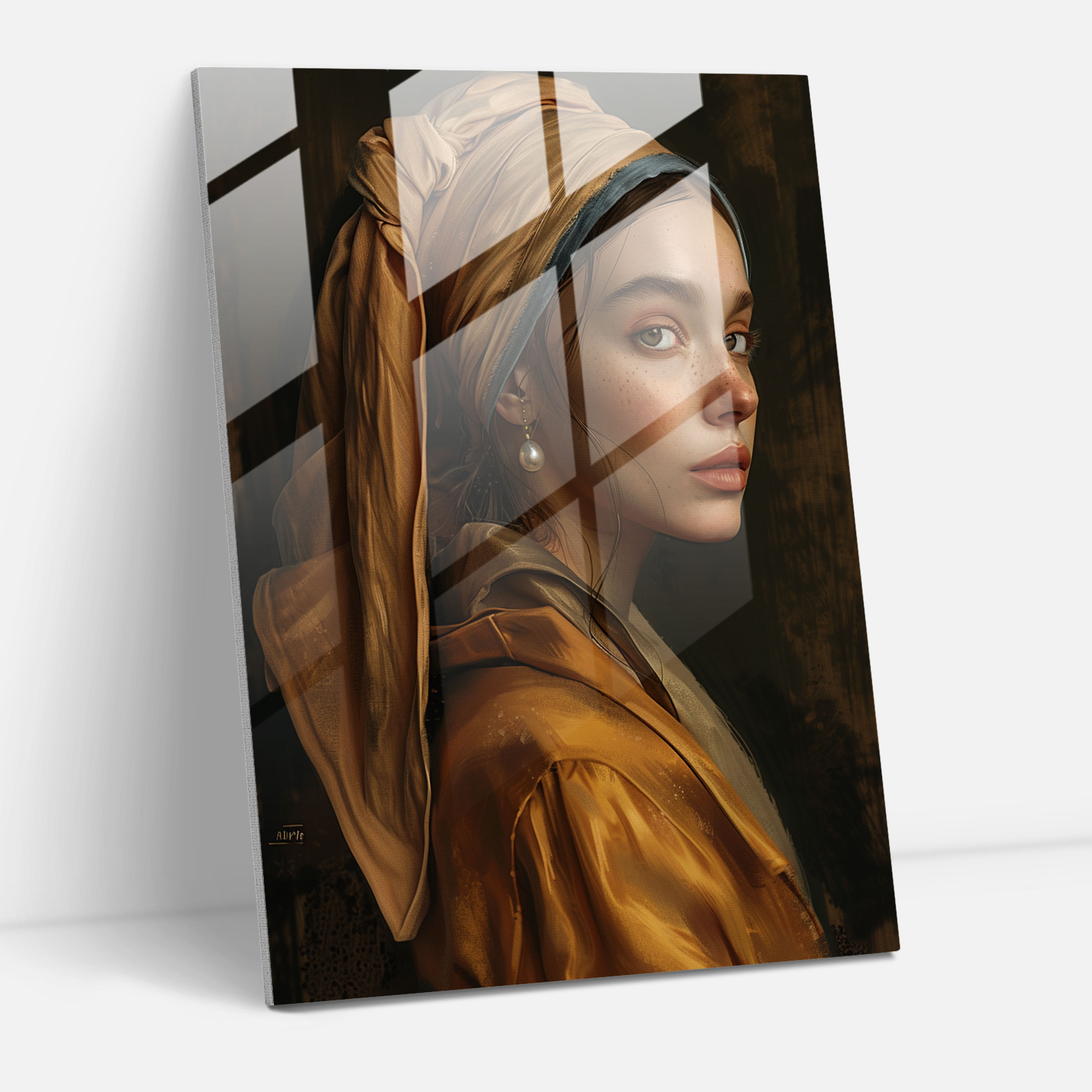Johannes Vermeer Ev Dekorasyonu - Ev Dekorasyonu Duvar Dekorasyonu Cam Tablo Sanatı