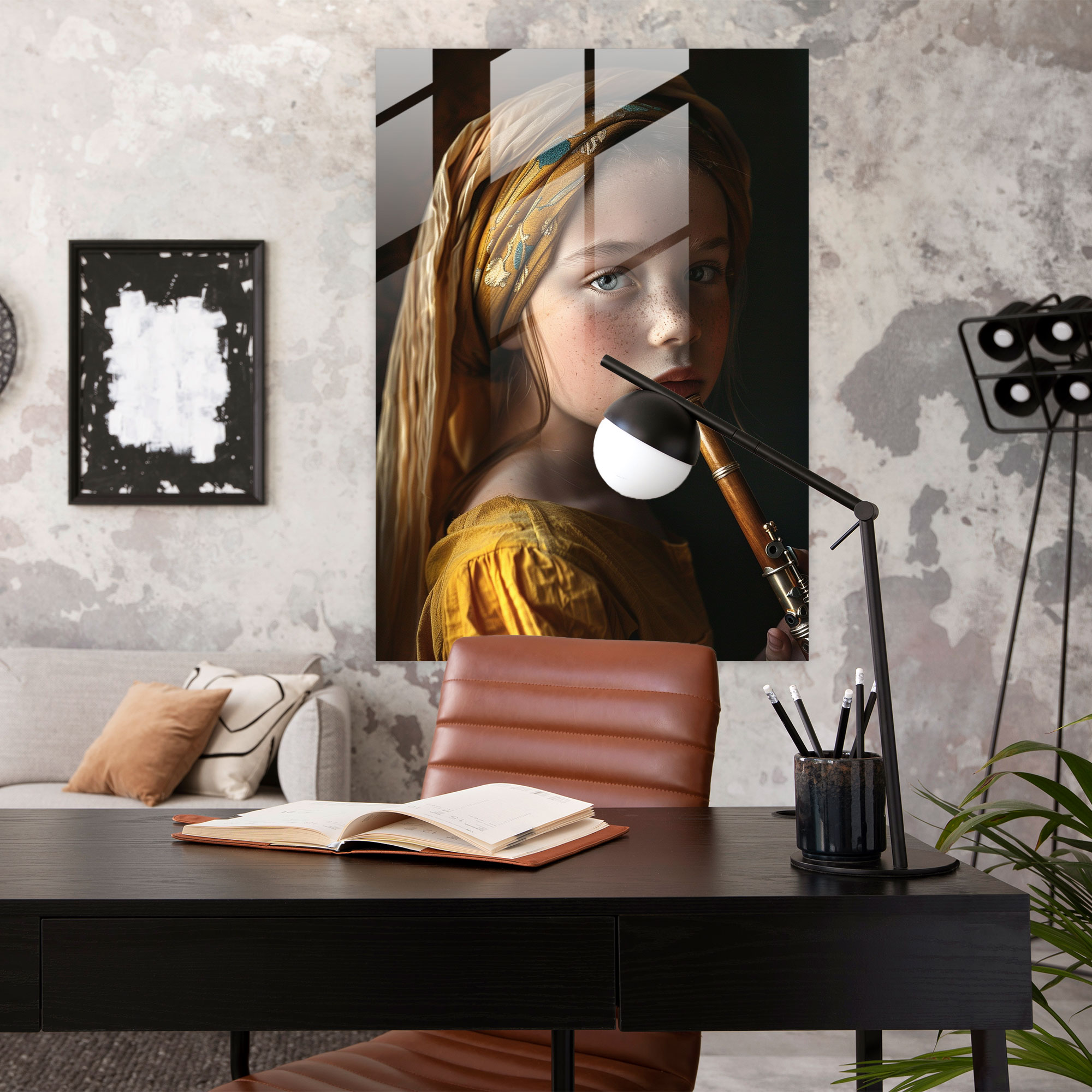 Johannes Vermeer Modern Sanat Cam Tablosu