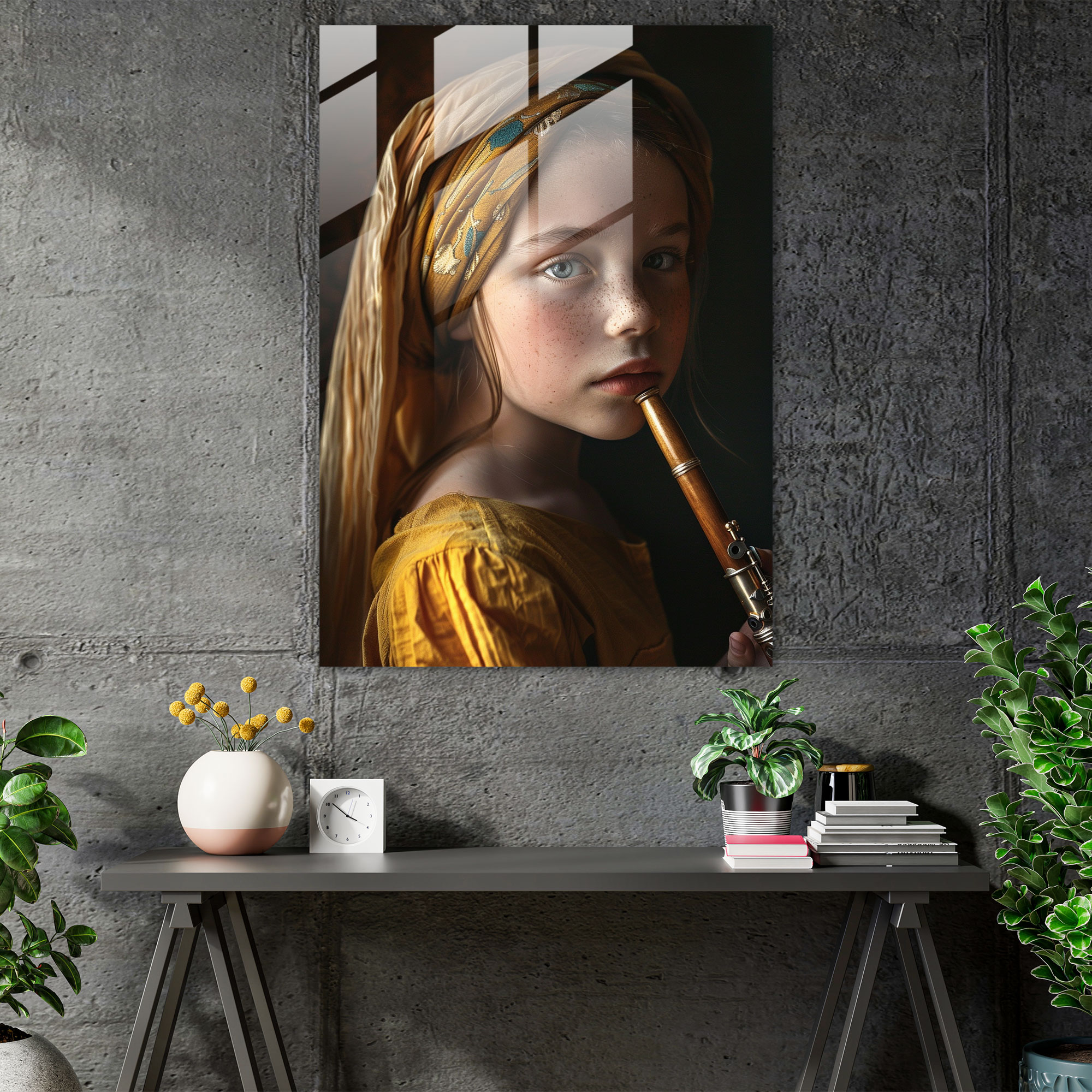 Johannes Vermeer Modern Sanat Cam Tablosu