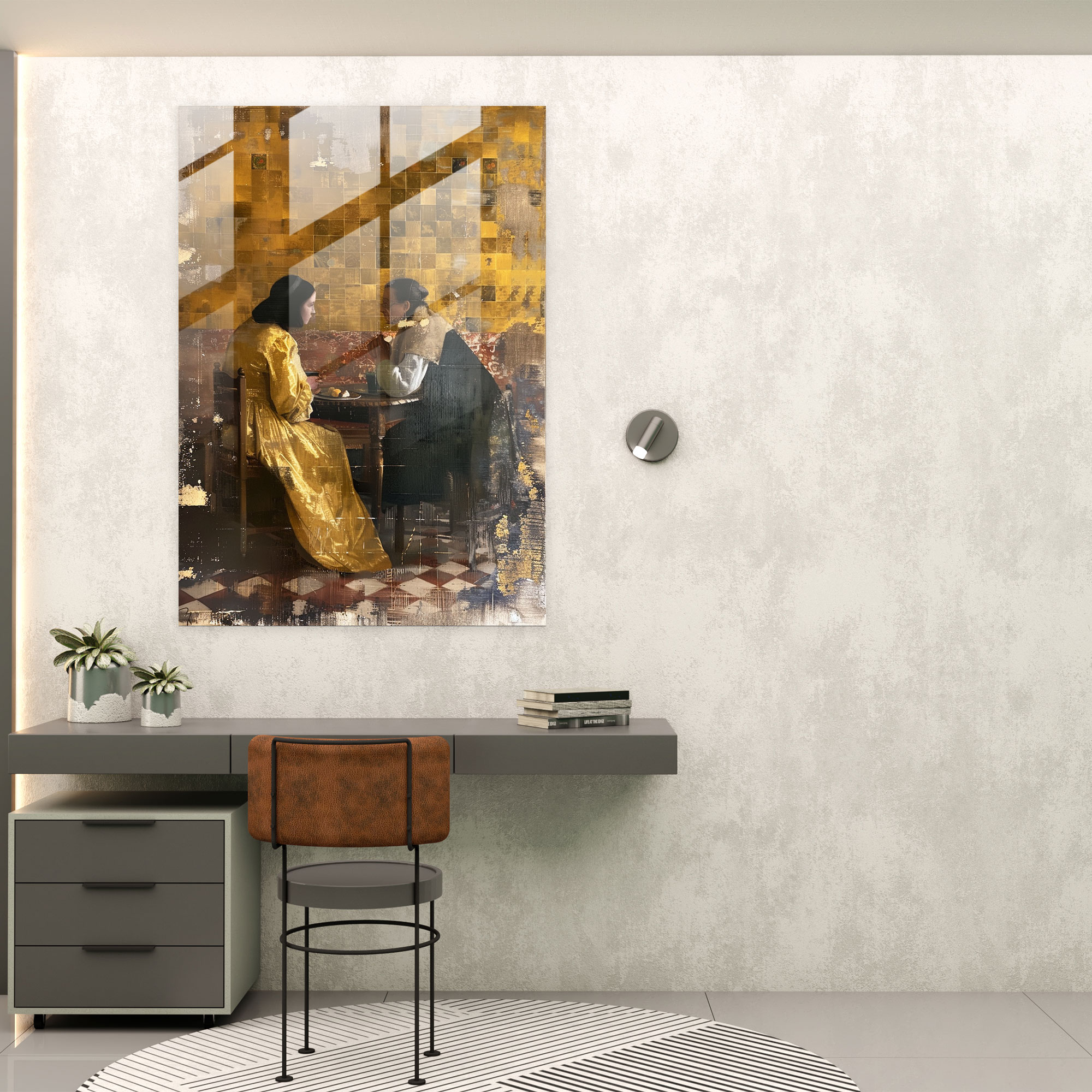 Johannes Vermeer Cam Tablo Sanatı - Cam Tablo Sanat Eseri Johannes Vermeer