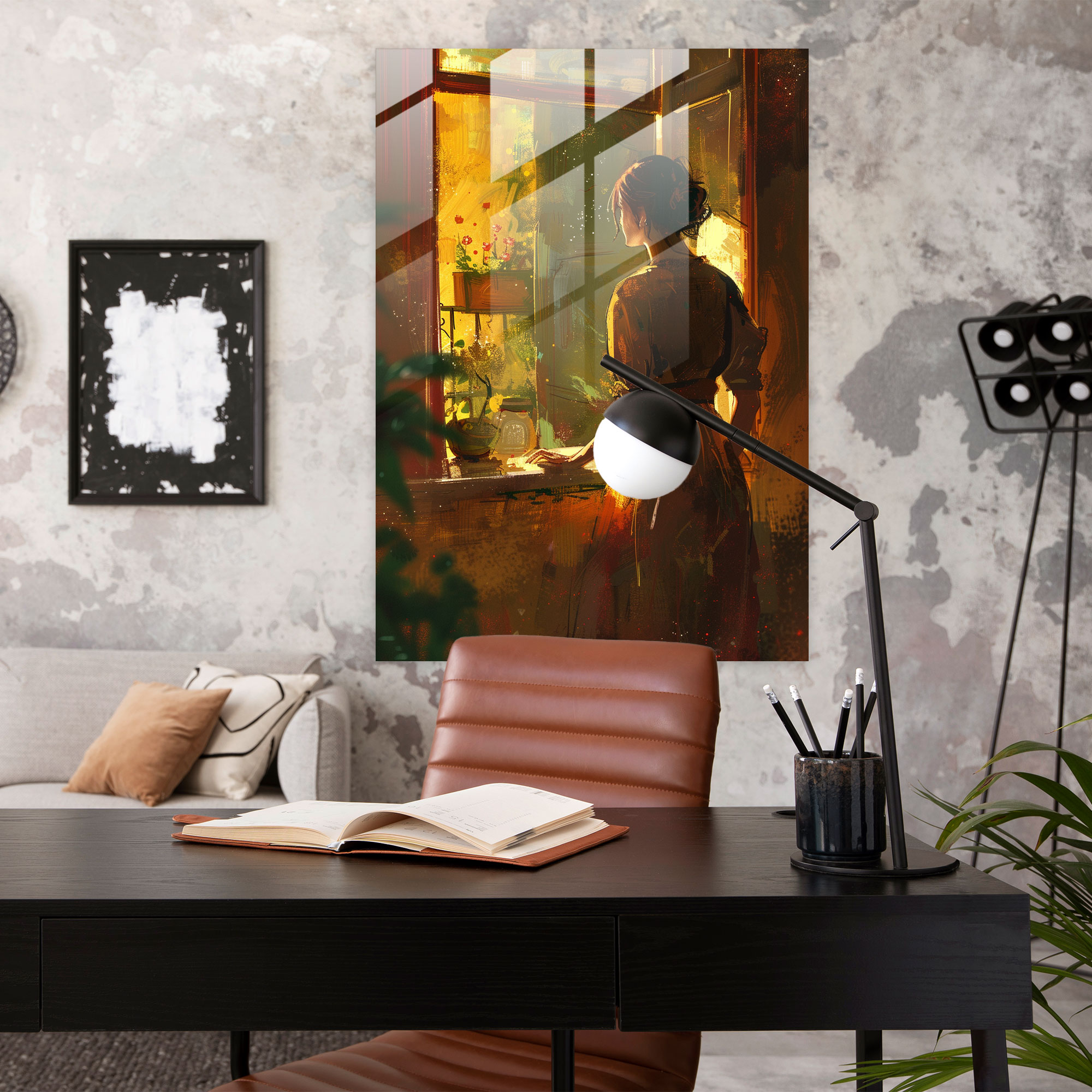 Johannes Vermeer Ev Dekorasyonu - Duvar Dekorasyonu Cam Tablo Modern Sanat